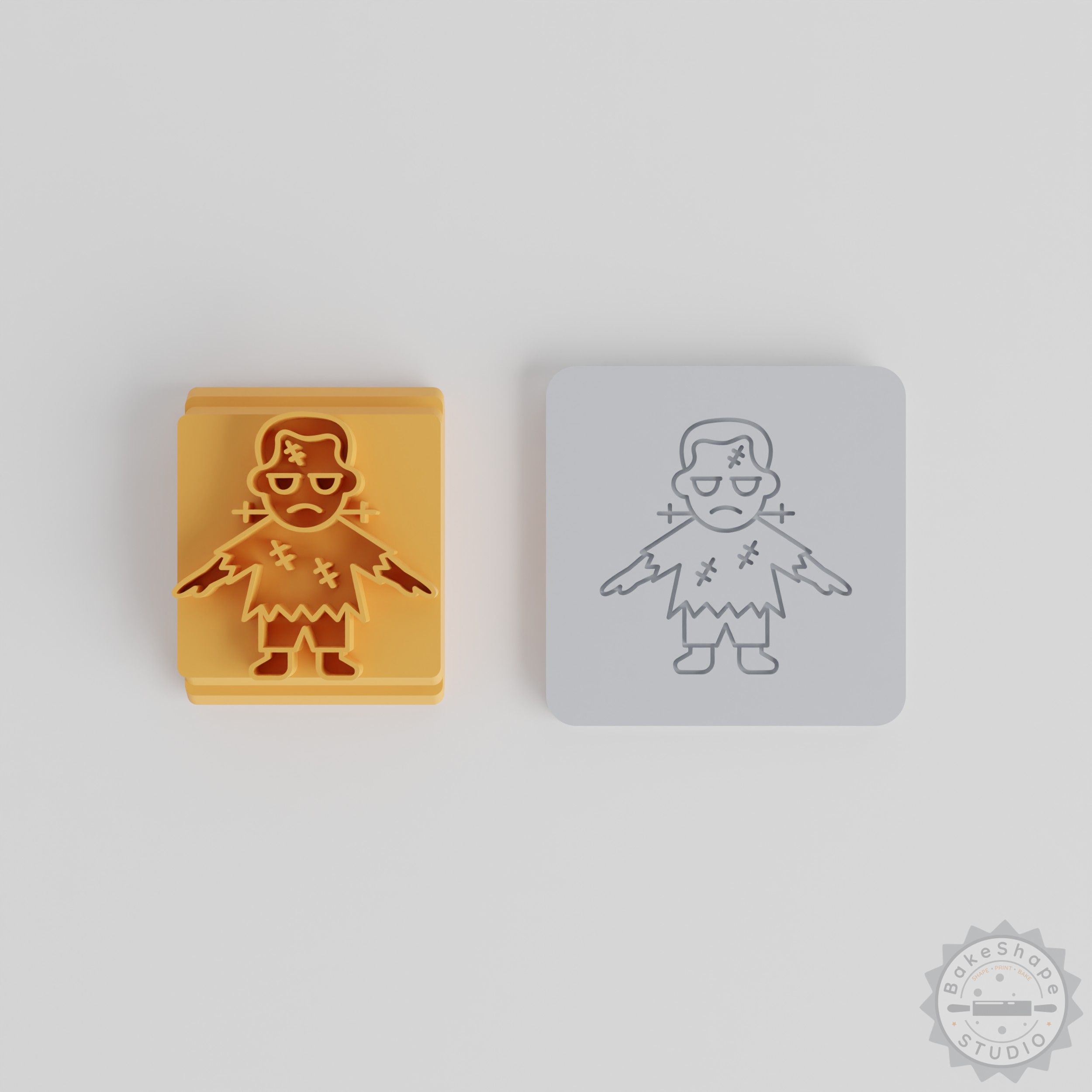 Halloween Monster Stamp Set, 5 Sizes, Perfect for Clay, Cookies, Fondant