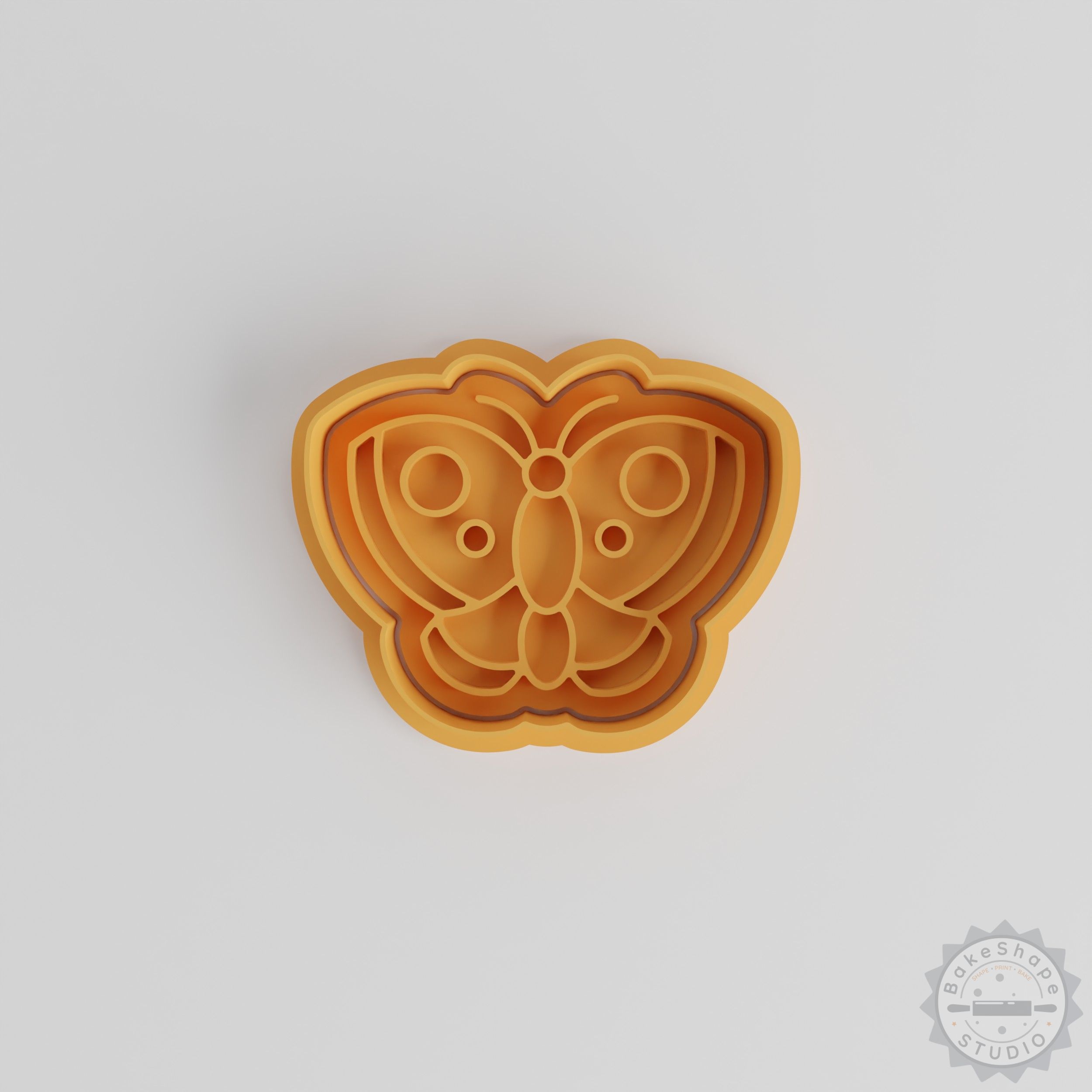 Butterfly Cookie Cutter Stamp Set, Includes 6 Pieces in 3 Sizes S/M/L, Perfect for Cookies & Fondant