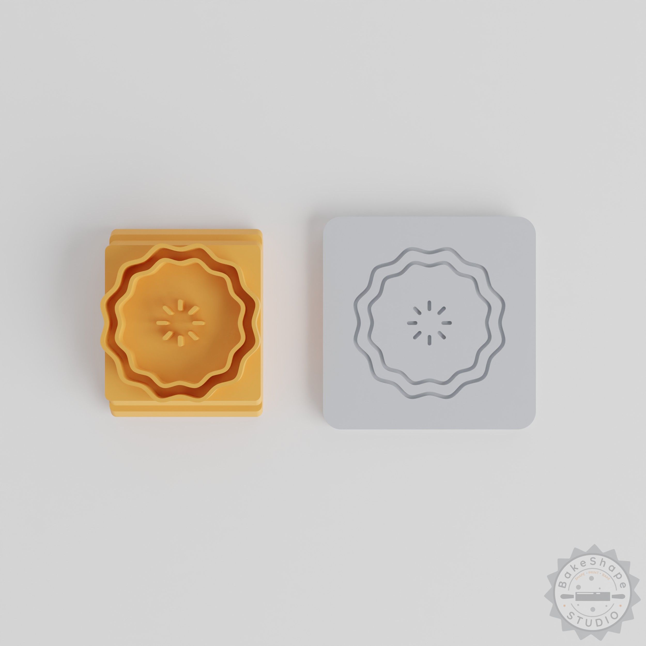 Pie Stamp Tile Set, 5 Piece, Multiple Sizes for Clay, Cookie, Fondant Decoration