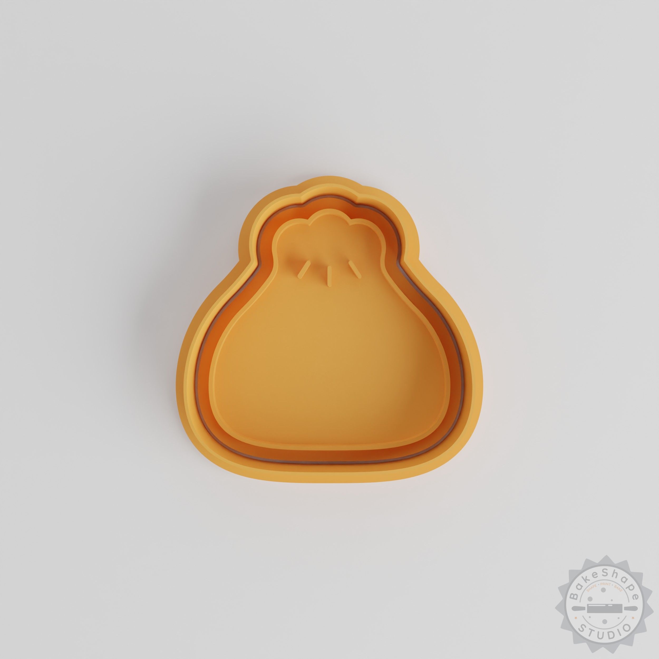 Dumpling Shape Cutter Stamp Set, Perfect for Cookies, Fondant, 3 Sizes (S/M/L), 6 Pieces