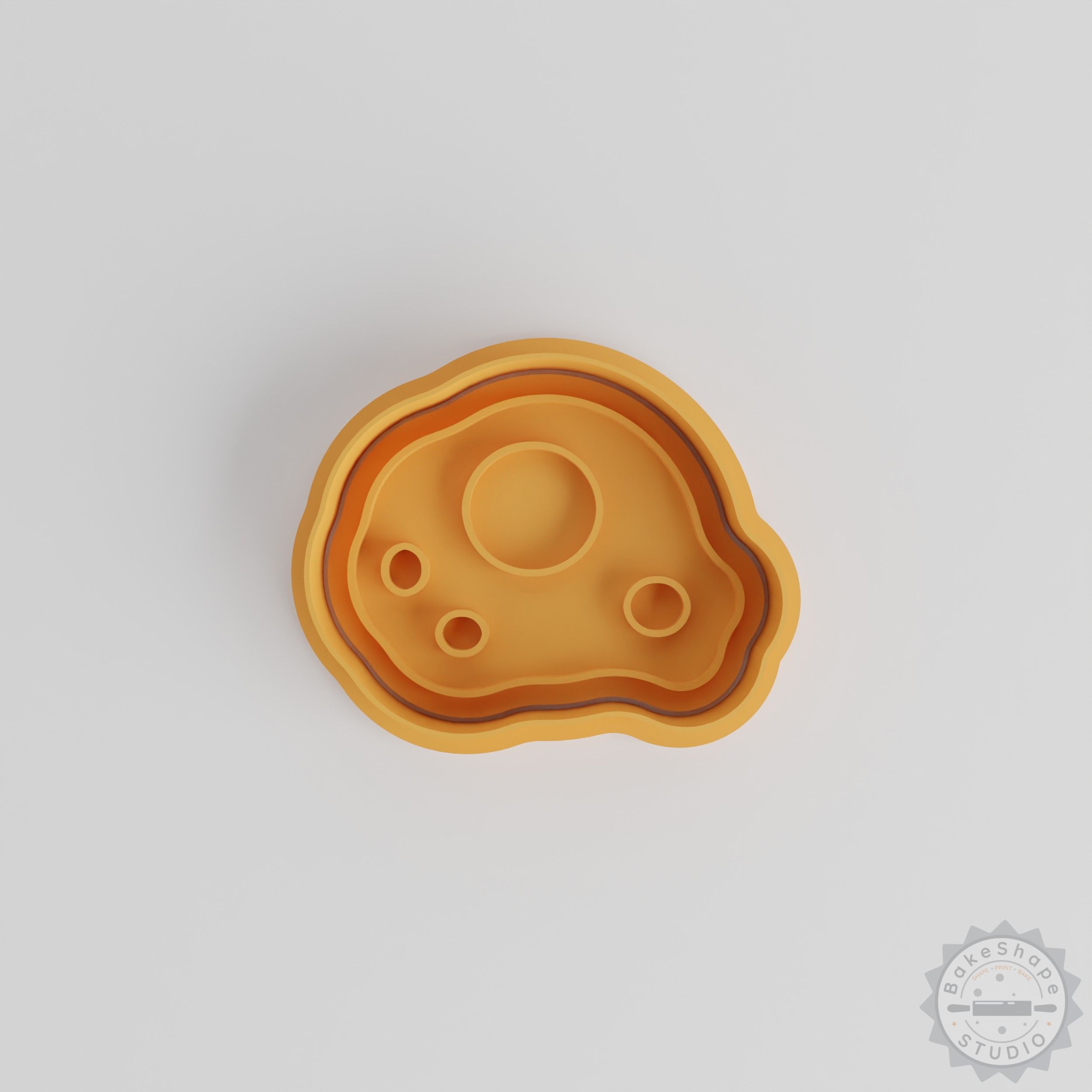 Asteroid Shape Cookie Cutter & Stamp Set, 6 Pieces, Space Rock Theme, Perfect for Cookies & Fondant, Sizes Small/Medium/Large