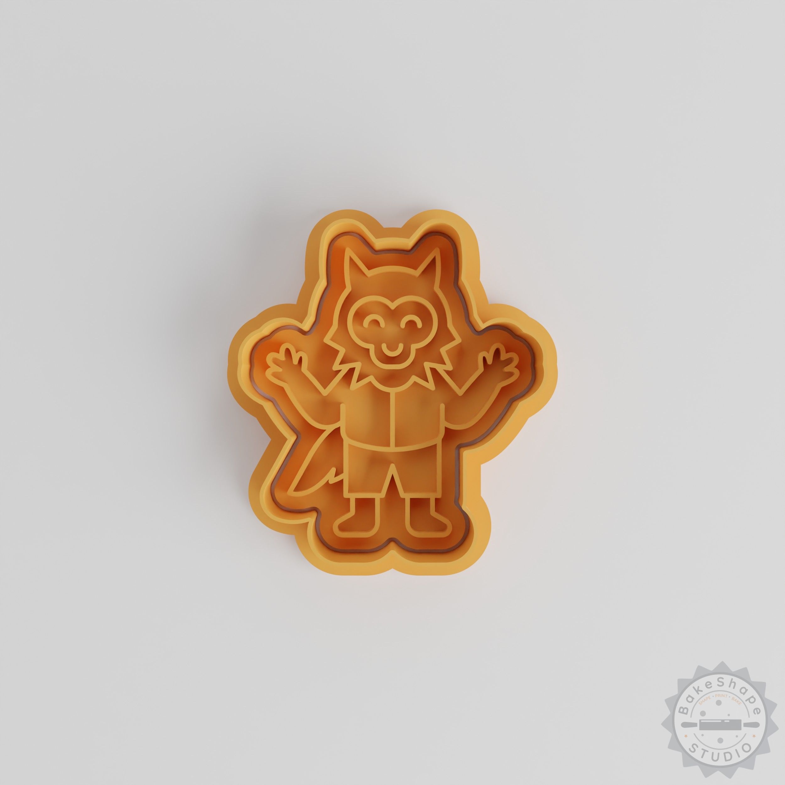 Werewolf Cookie Cutter and Stamp Set, 6 Pieces, Halloween Shape for Cookies and Fondant