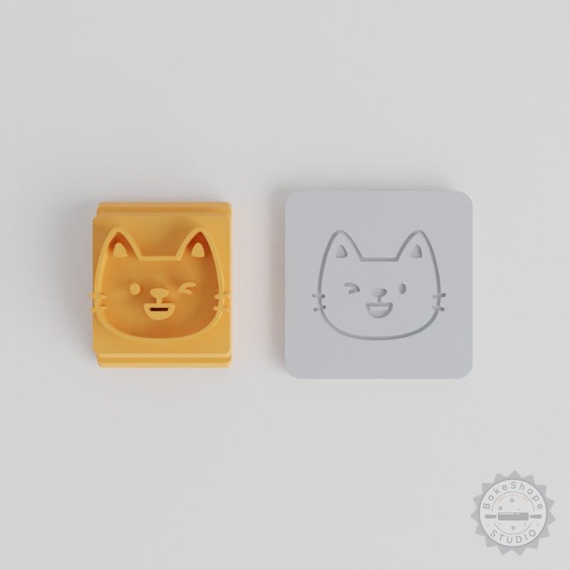 Happy Multi-Size Stamp Tile Set, 5 Designs for Clay, Cookies, Fondant, Crafting