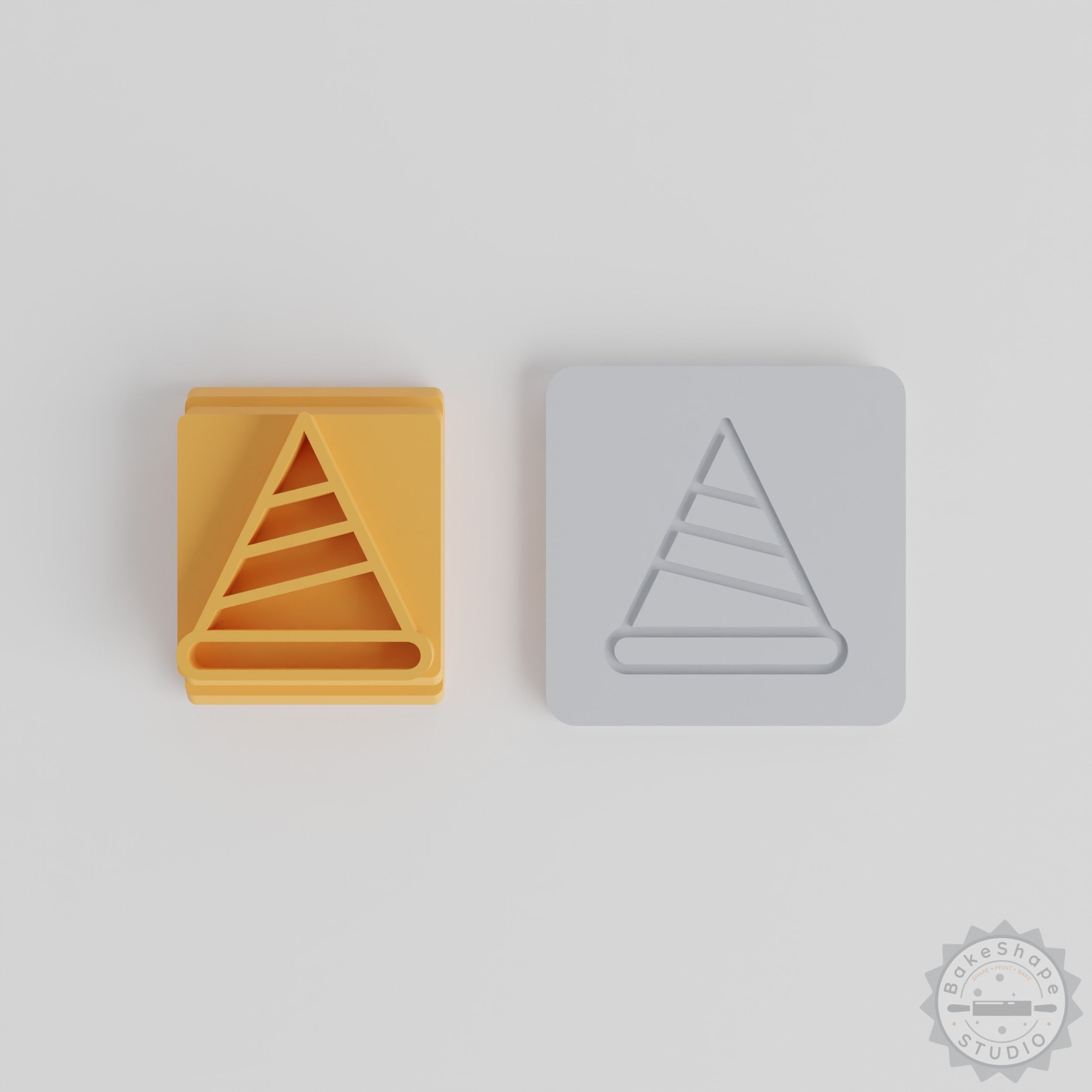 Party Cap Set, Stamp Tile, 5 Sizes Motif for Clay, Cookies, Fondant Decoration