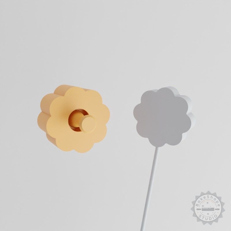 Sunflower Cake Pop Mold, 2-Piece Set, Gardening Blossom Flower Design