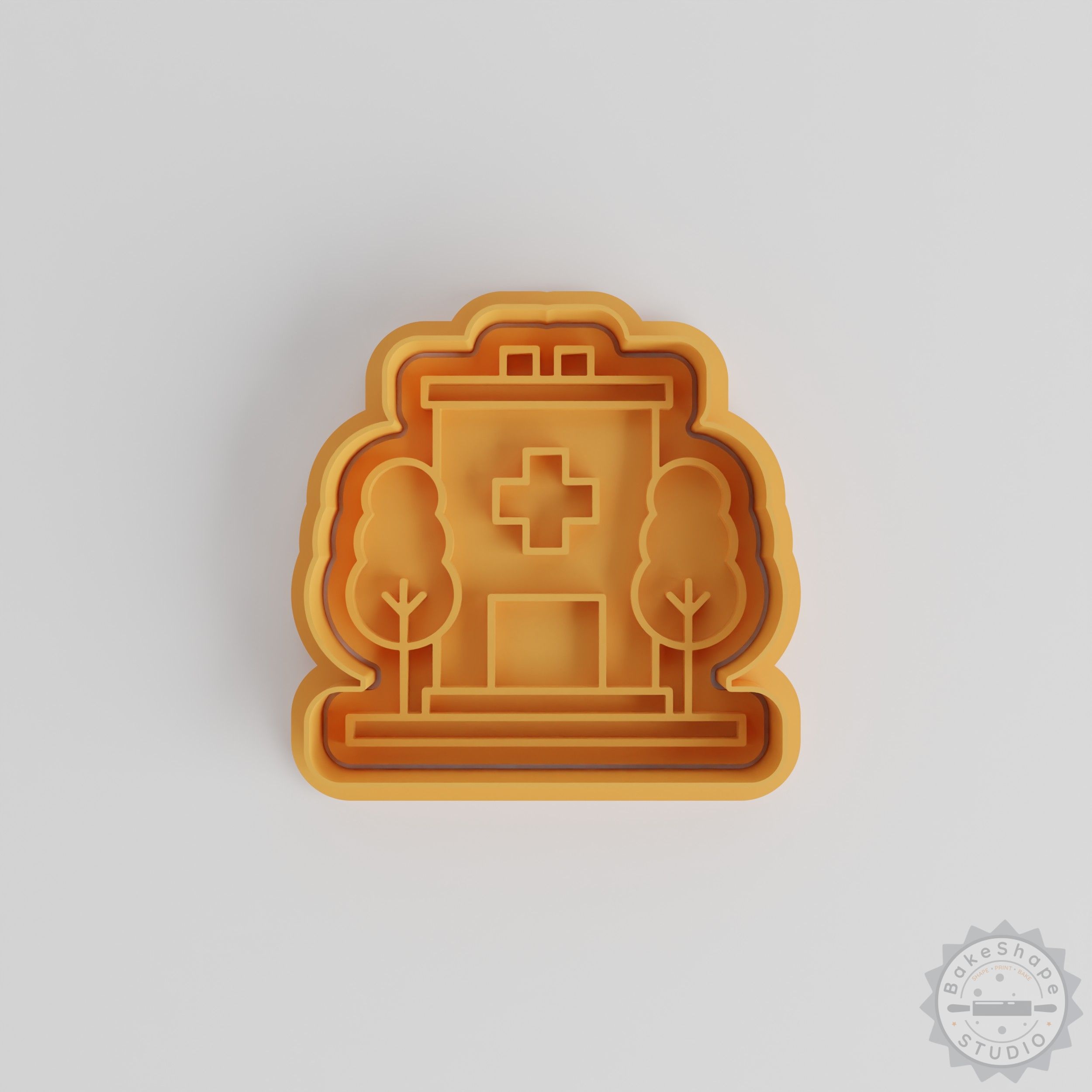 Hospital Cookie Cutter and Stamp Set, Medical Center, Dental Office, Health-care Baking Tools