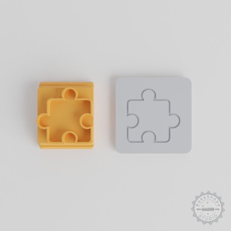 Puzzle Stamp Tile Set, 5 Sizes for Clay, Cookie, Fondant Crafting