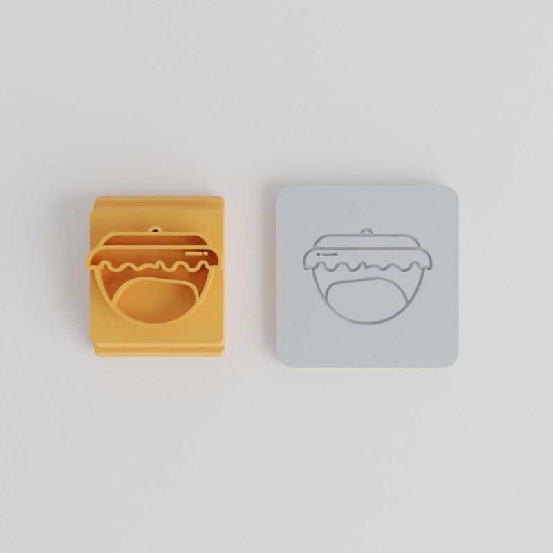Clay & Cookie Stamp Tile Set, 5 Motif Sizes for Dough, Fondant, Soft Materials