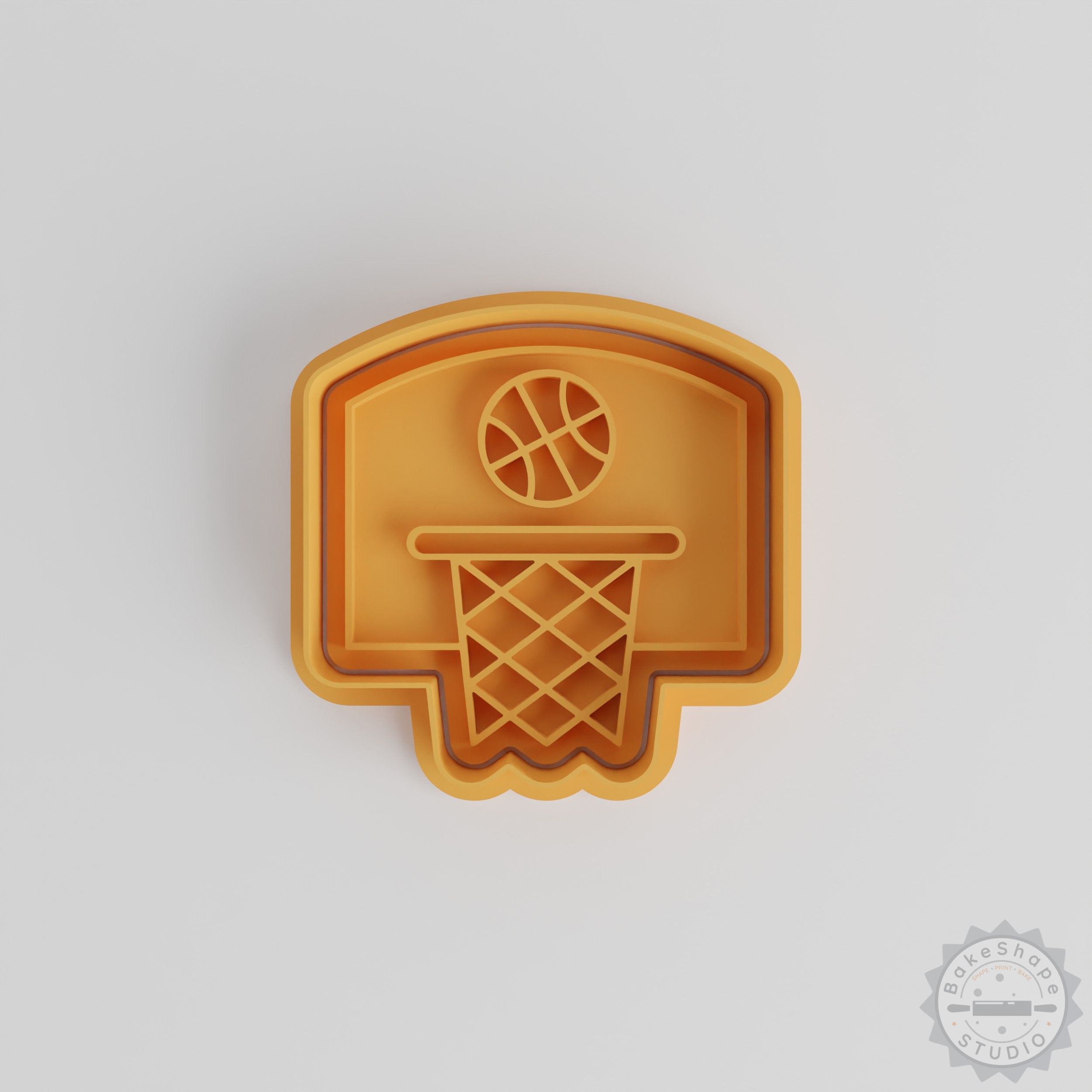 Basketball Cookie Cutter & Stamp Set, Multi-Size S/M/L, Gym Team Sport Baking Tool Collection