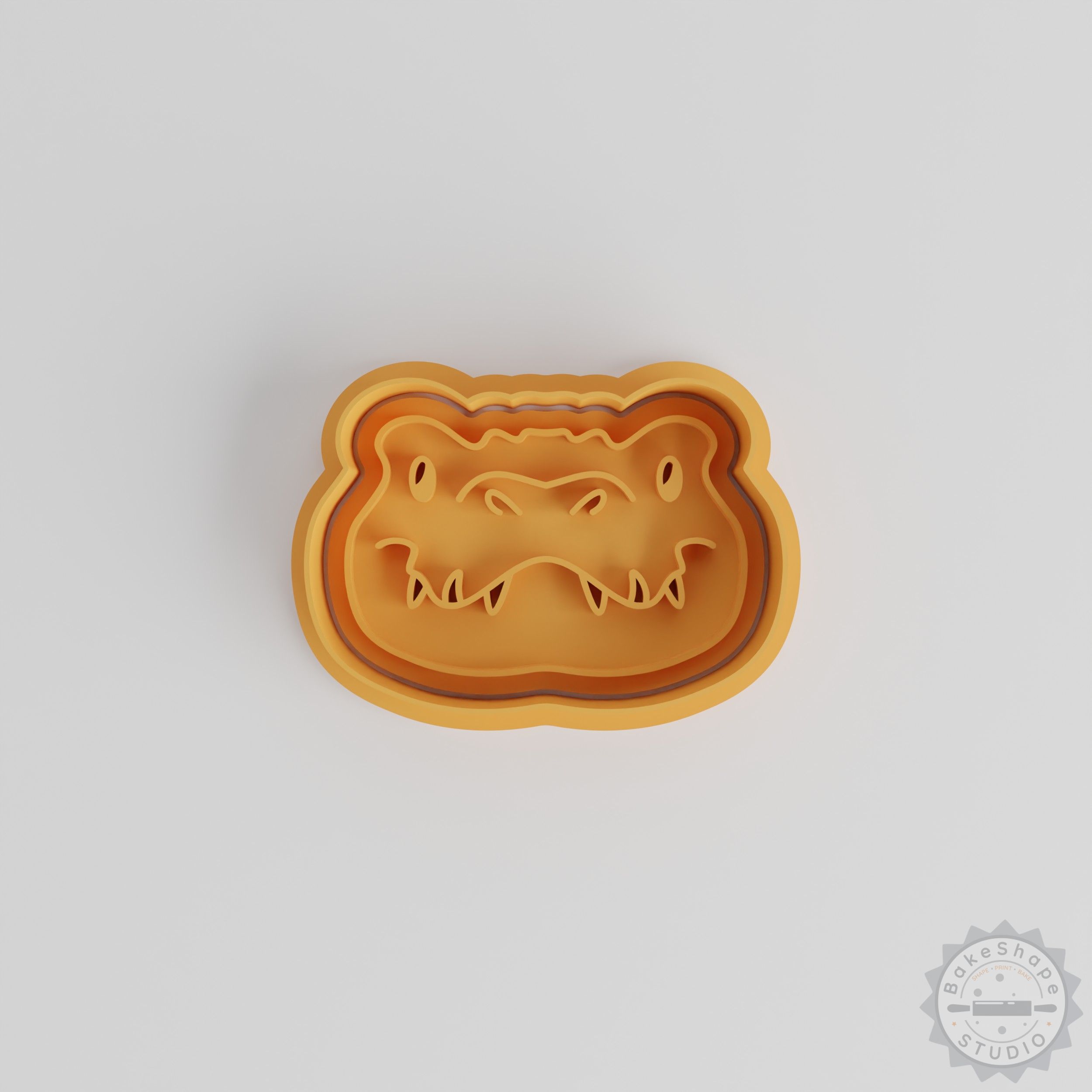 Crocodile Cookie Cutter and Stamp Set, Reptile Shape, Perfect for Fondant, 6-Piece, S/M/L Sizes