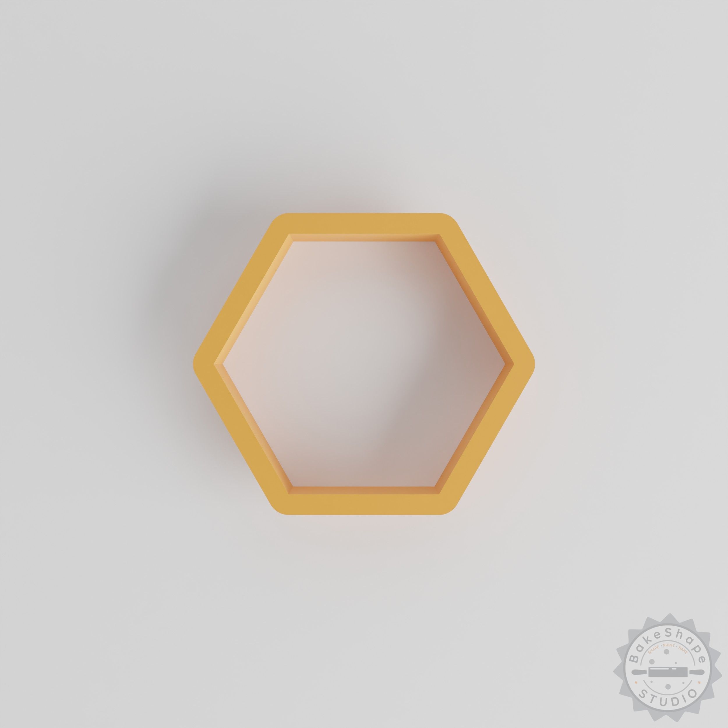 Hexagon shape cutter set with 18 pieces for cookies, fondant, and clay crafting STL for 3D printing