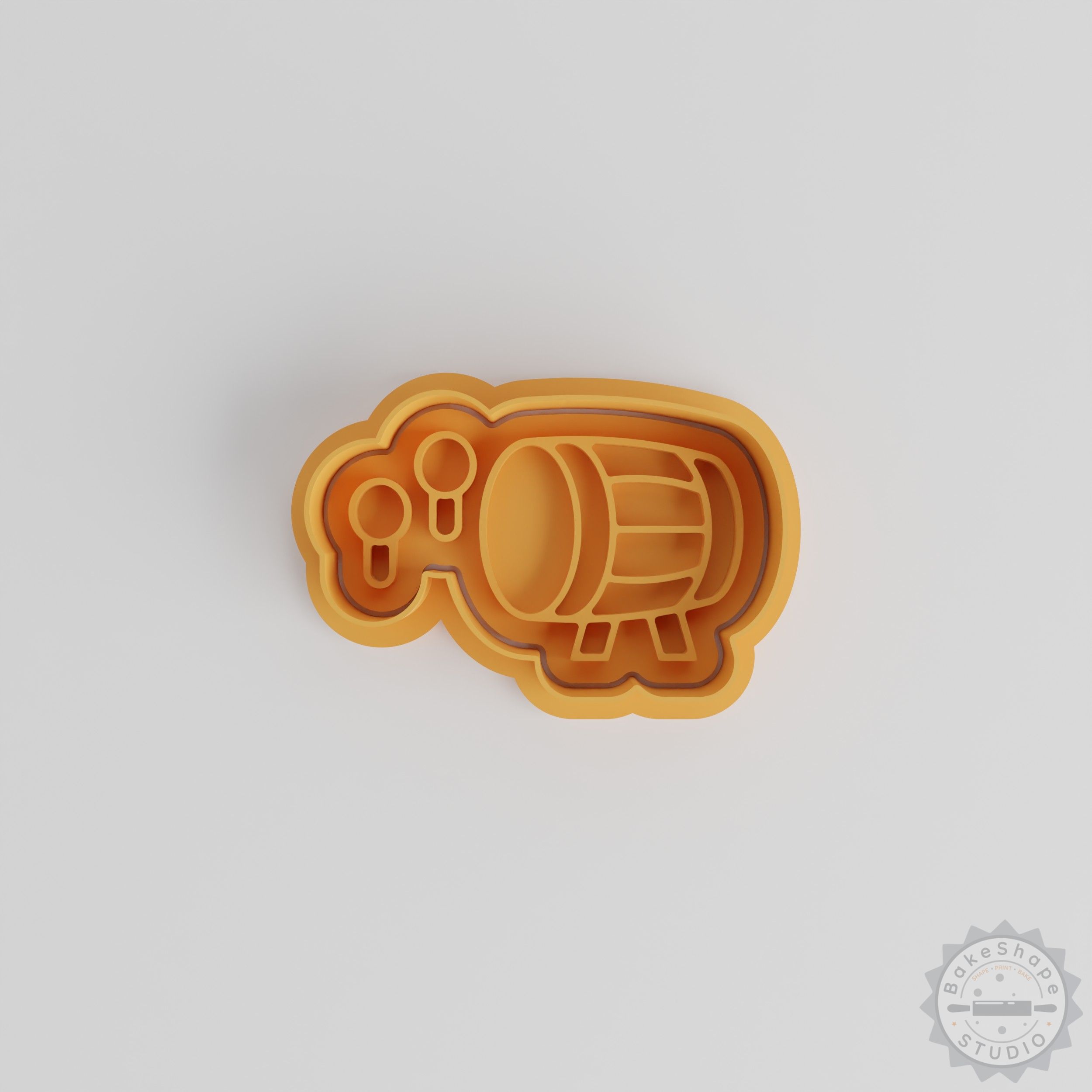 Mosque drum cookie cutter and stamp STL set for 3D printing Ramadan and Eid themed treats
