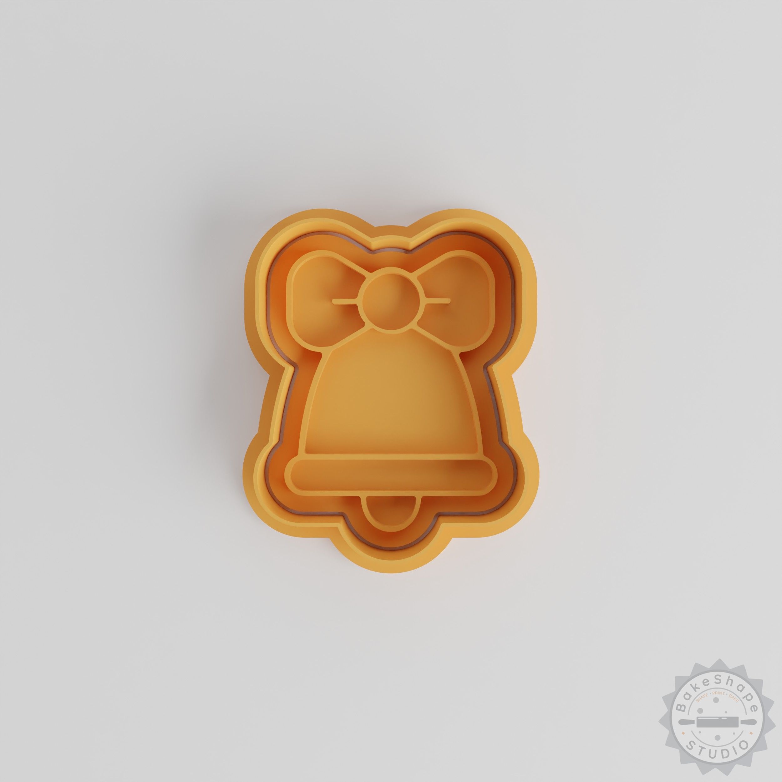 Christmas Bell Cookie Cutter and Stamp Set, 6-Piece, S/M/L, Festive Baking Decor