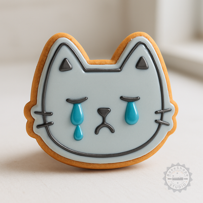 Decorated example 1 of "Tear Drop Cookie Cutter and Stamp Set, 6-Piece, S/M/L, Perfect for Fondant and Baking"