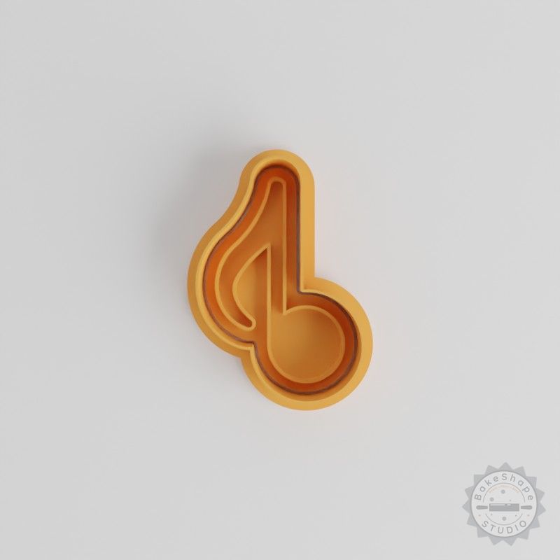 Music Note Cookie Cutter and Stamp Set, 6-Piece S/M/L, Perfect for Cookies and Fondant