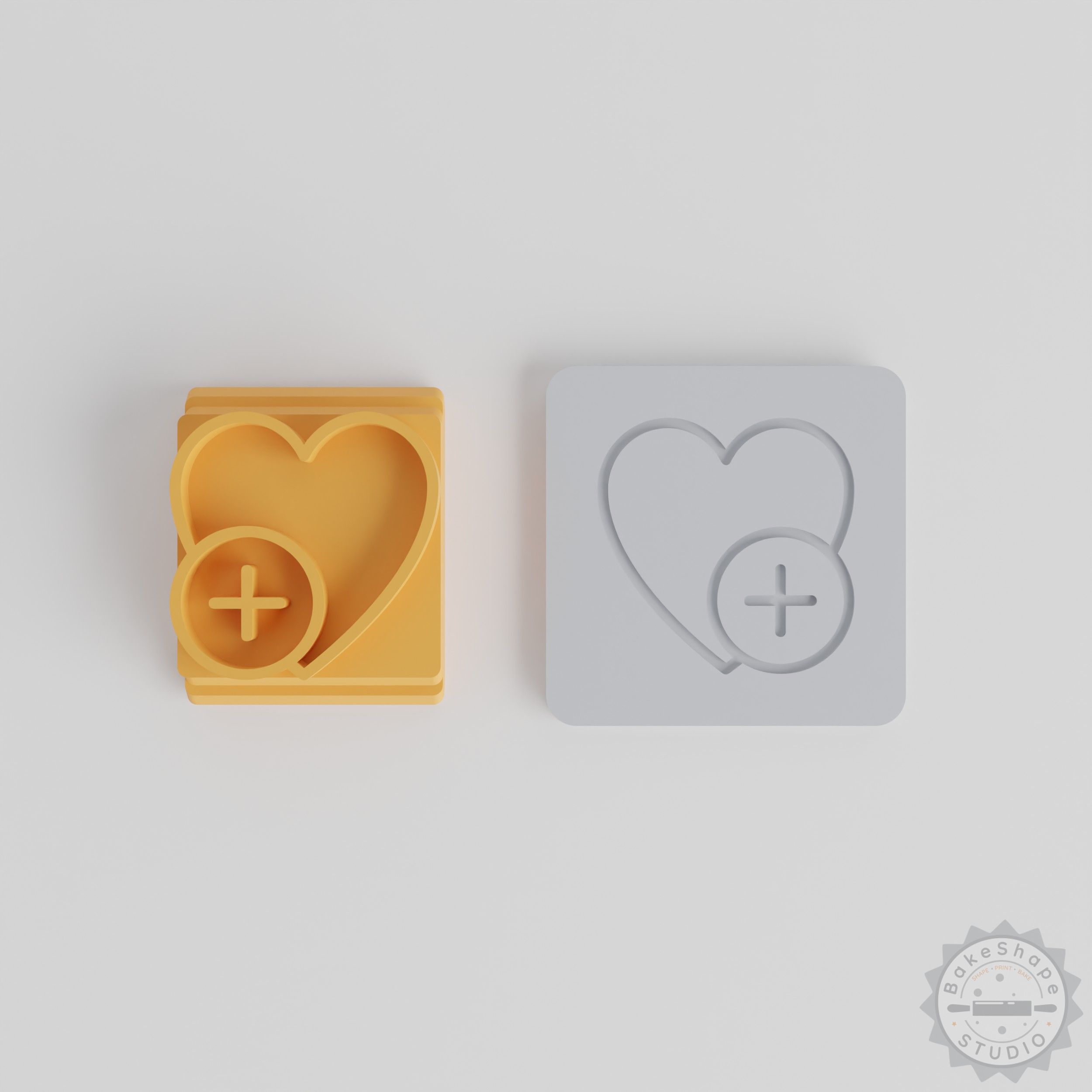 Add to Heart Stamp Tile Set, 5 Sizes, Perfect for Clay, Cookies, Fondant Crafting
