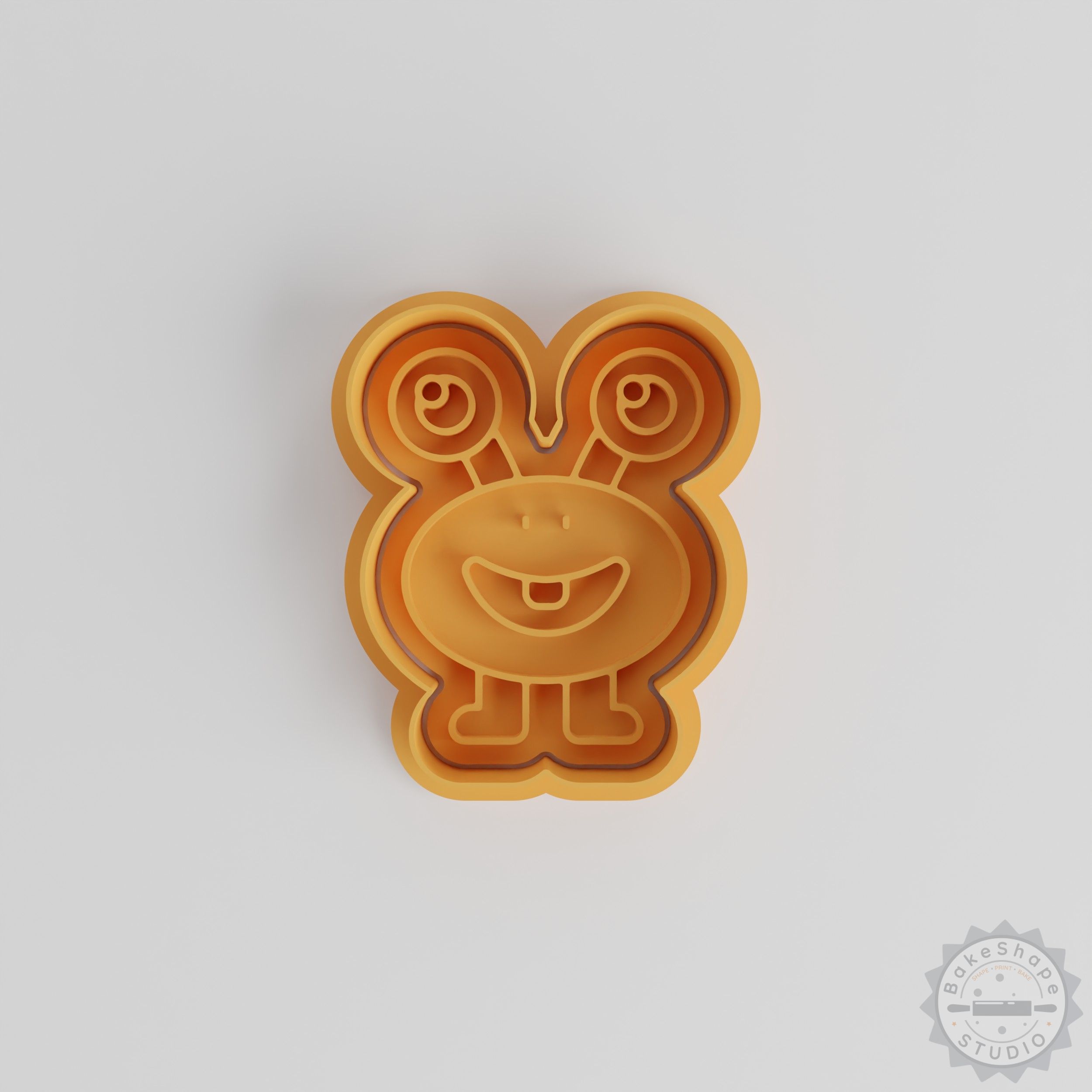Long Eyes Monster Cookie Cutter & Stamp Set, 6-Piece Cartoon Character Shapes, S/M/L