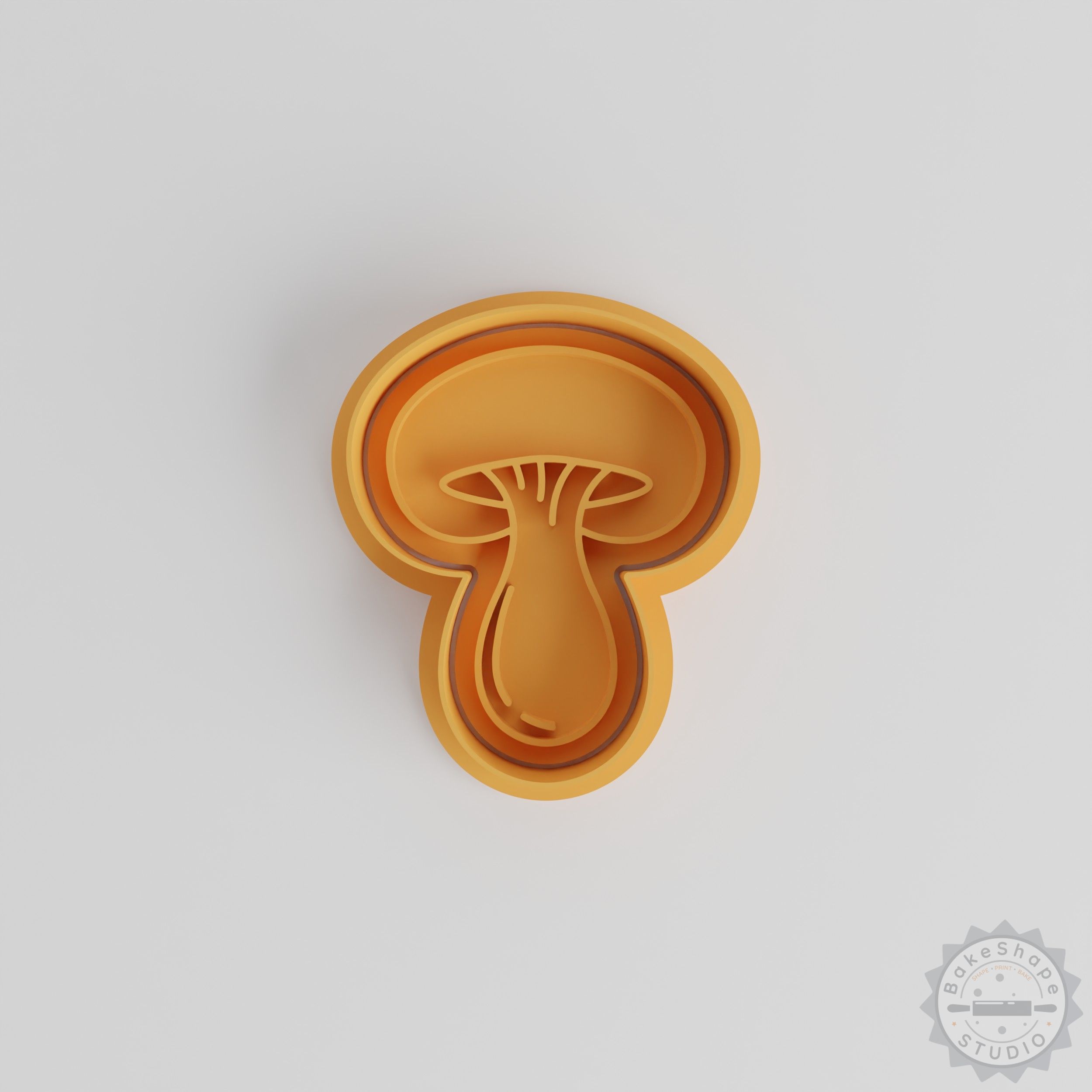 Mushroom Shape Cutter and Stamp Set, Perfect for Cookies and Fondant, Includes S/M/L Sizes, 6-Piece Collection