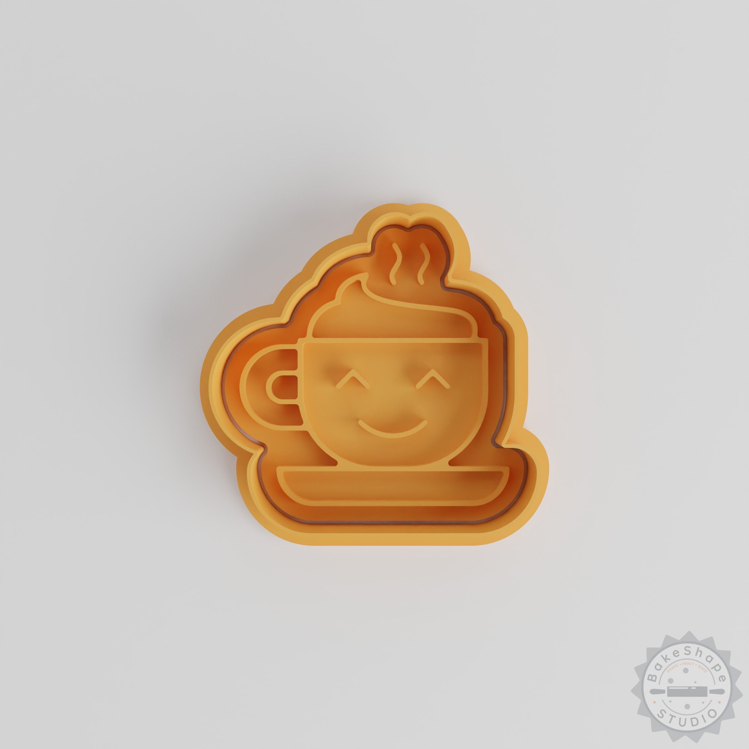 Hot Drink Cookie Cutter & Stamp Set, 6 Pieces, Coffee Cup Designs in S/M/L