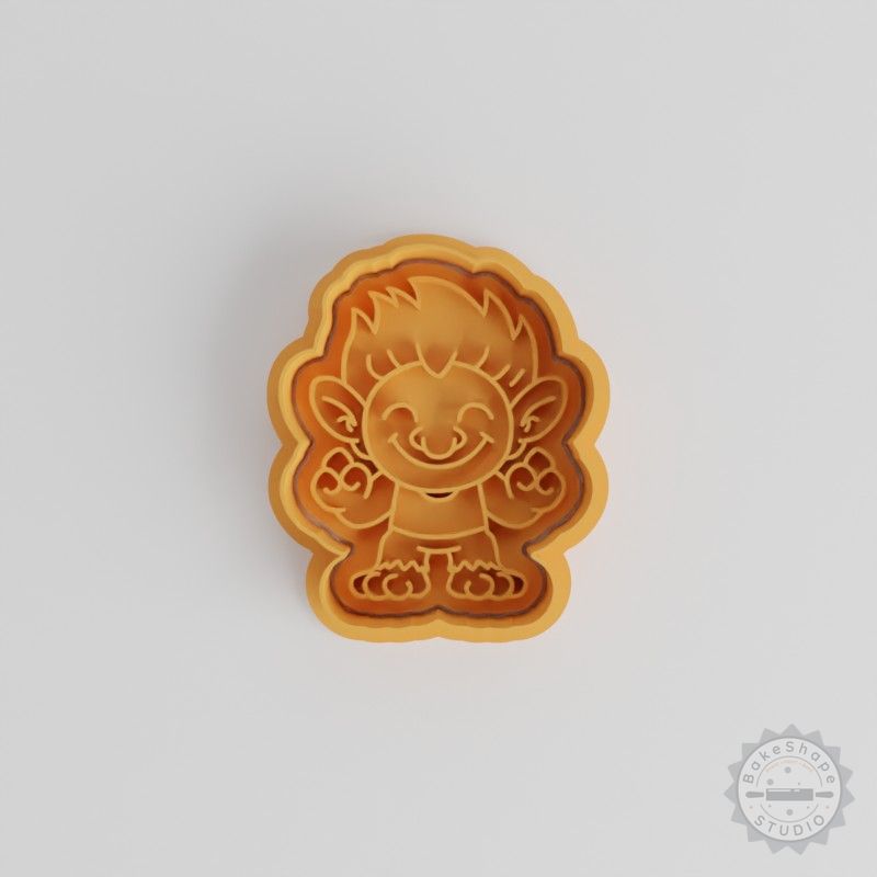 Troll Cookie Cutter Set, 6-Piece Shape Stamps, S/M/L Sizes for Cookies and Fondant, Fantasy Monster Design
