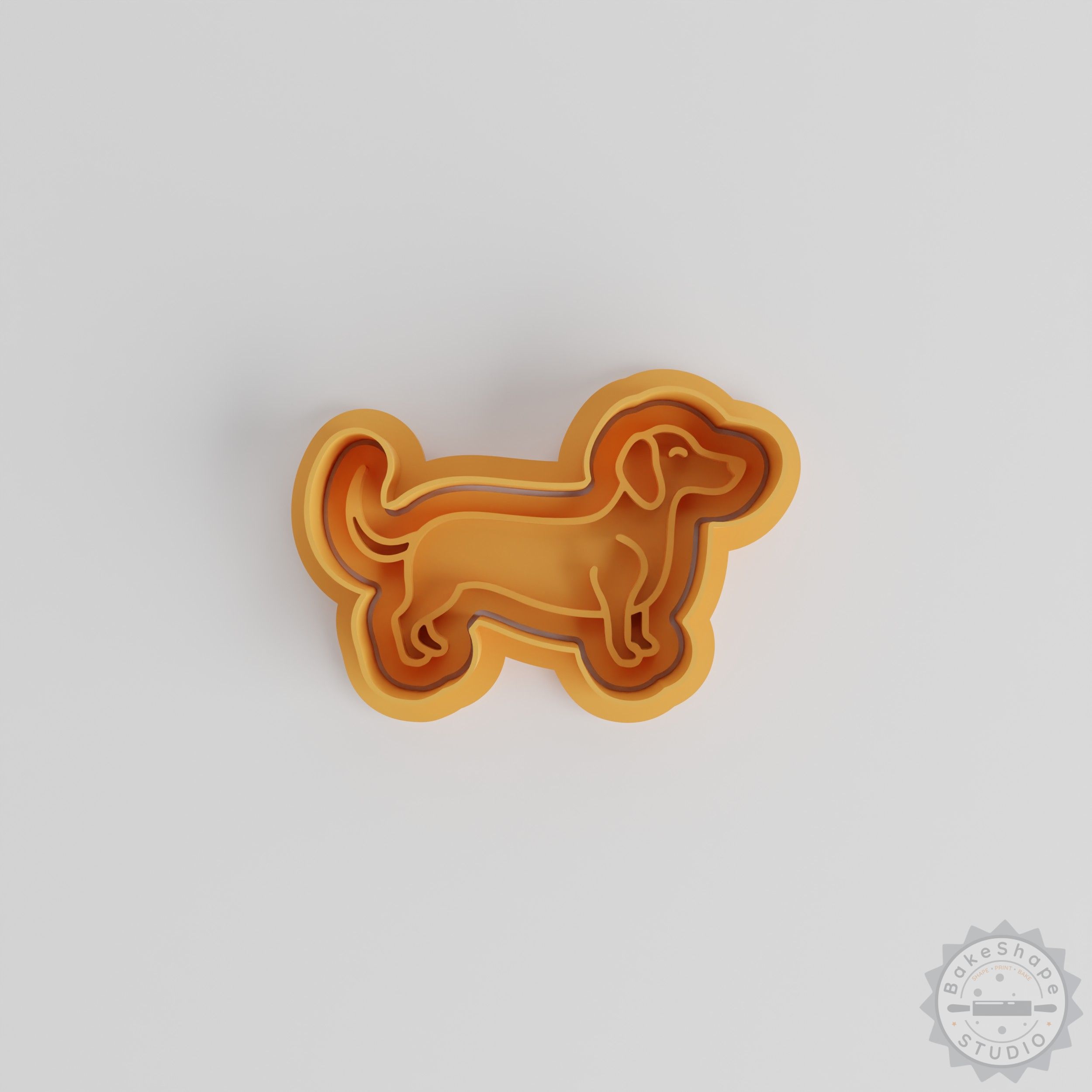 Dachshund Cookie Cutter and Stamp Set, 6-Piece, Perfect for Cookies and Fondant, Includes Sizes S/M/L