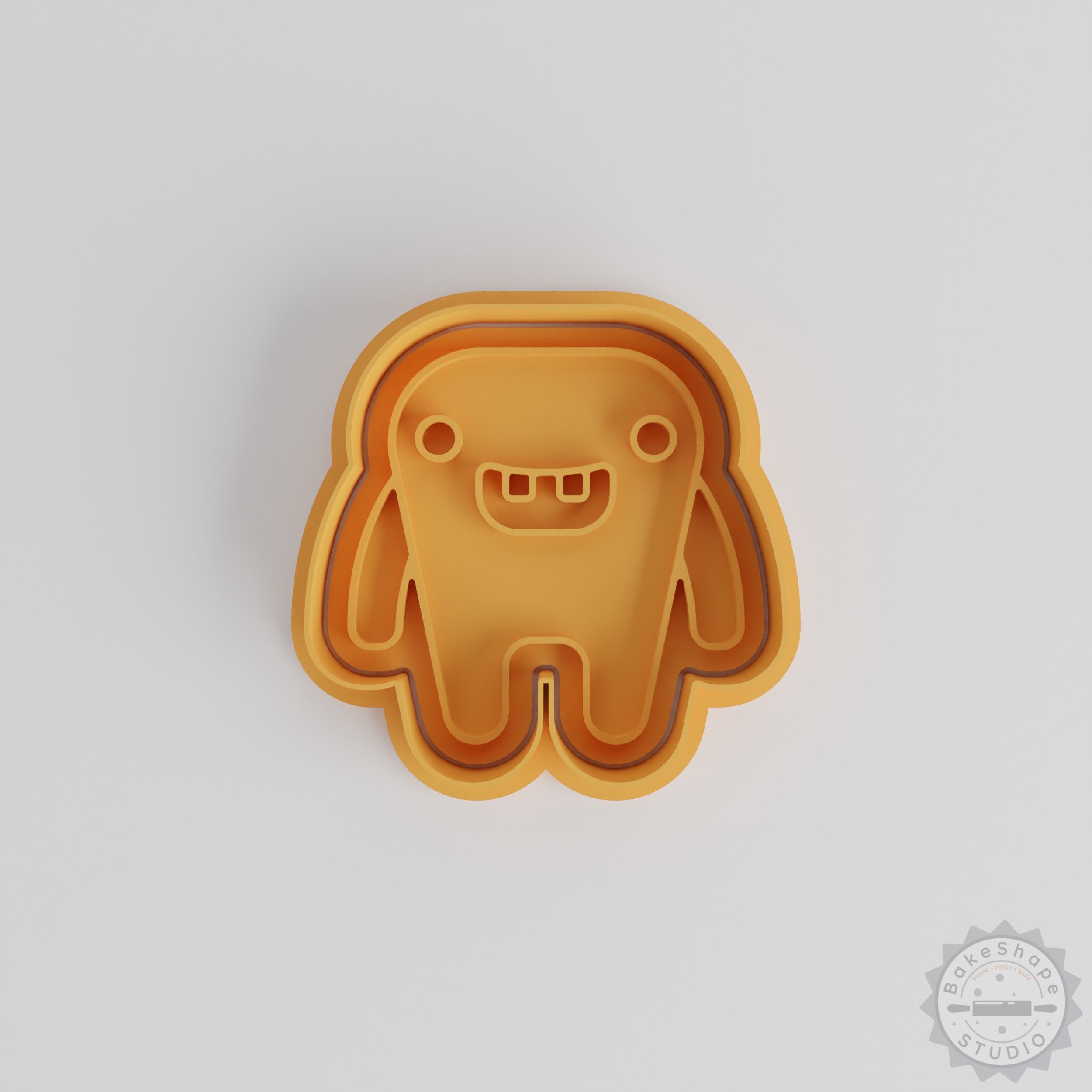 Small Eyes Monster Cookie Cutter and Stamp Set, 6-Piece, S/M/L Sizes, Fun Cartoon Character Design