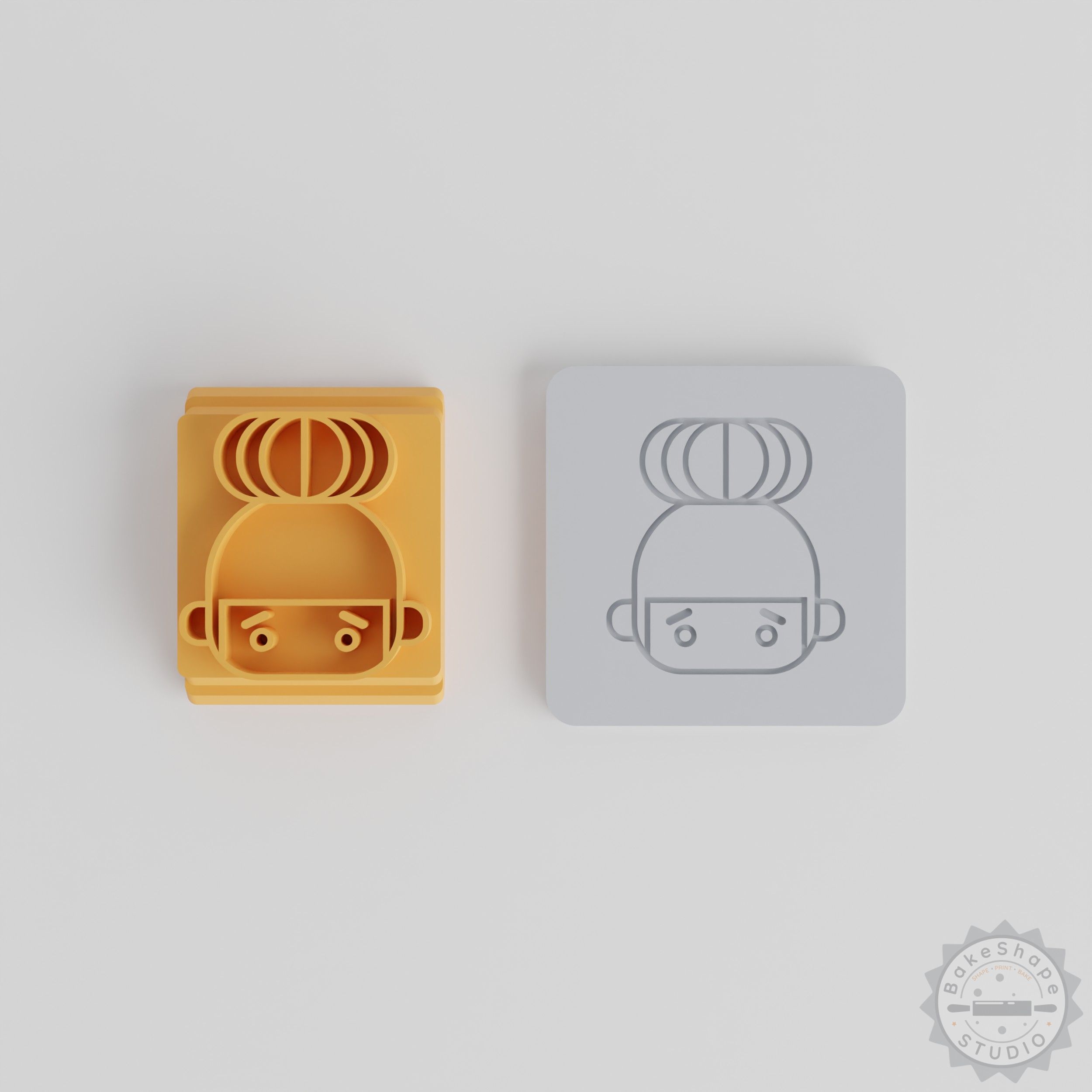 Sad Expression Stamp Tile Set, 5 Sizes, 20-40mm, Perfect for Clay, Cookies, Fondant