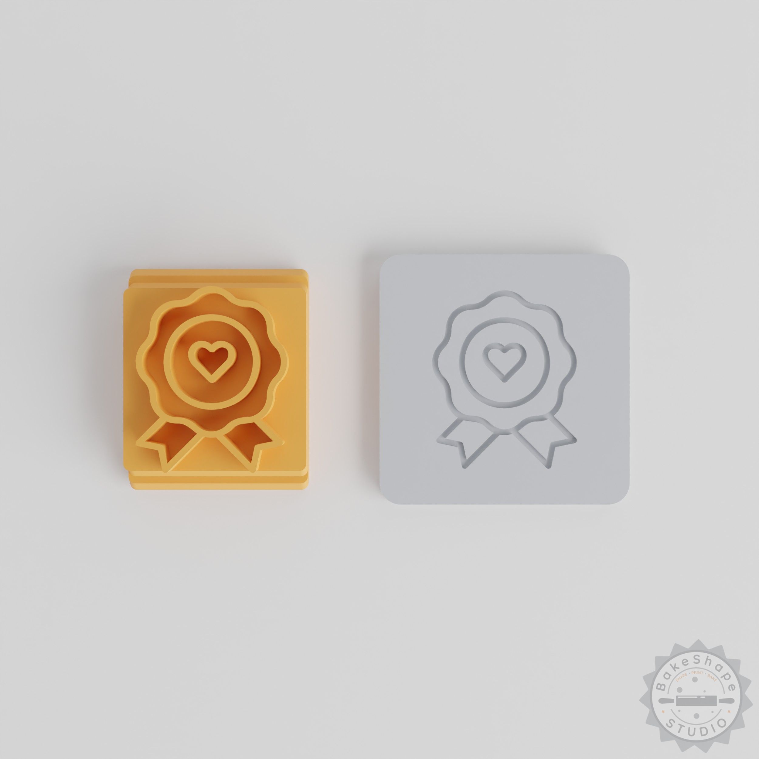 5-Piece Badge Stamp Tile Set, Perfect for Clay, Cookies, Fondant - Motif Sizes 20-40mm
