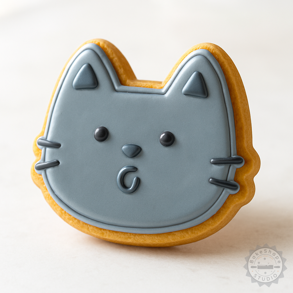 Decorated example 1 of Blowing Cookie Cutter Set, 6 Pieces, Perfect for Cookies and Fondant, Includes Small, Medium, Large Shapes