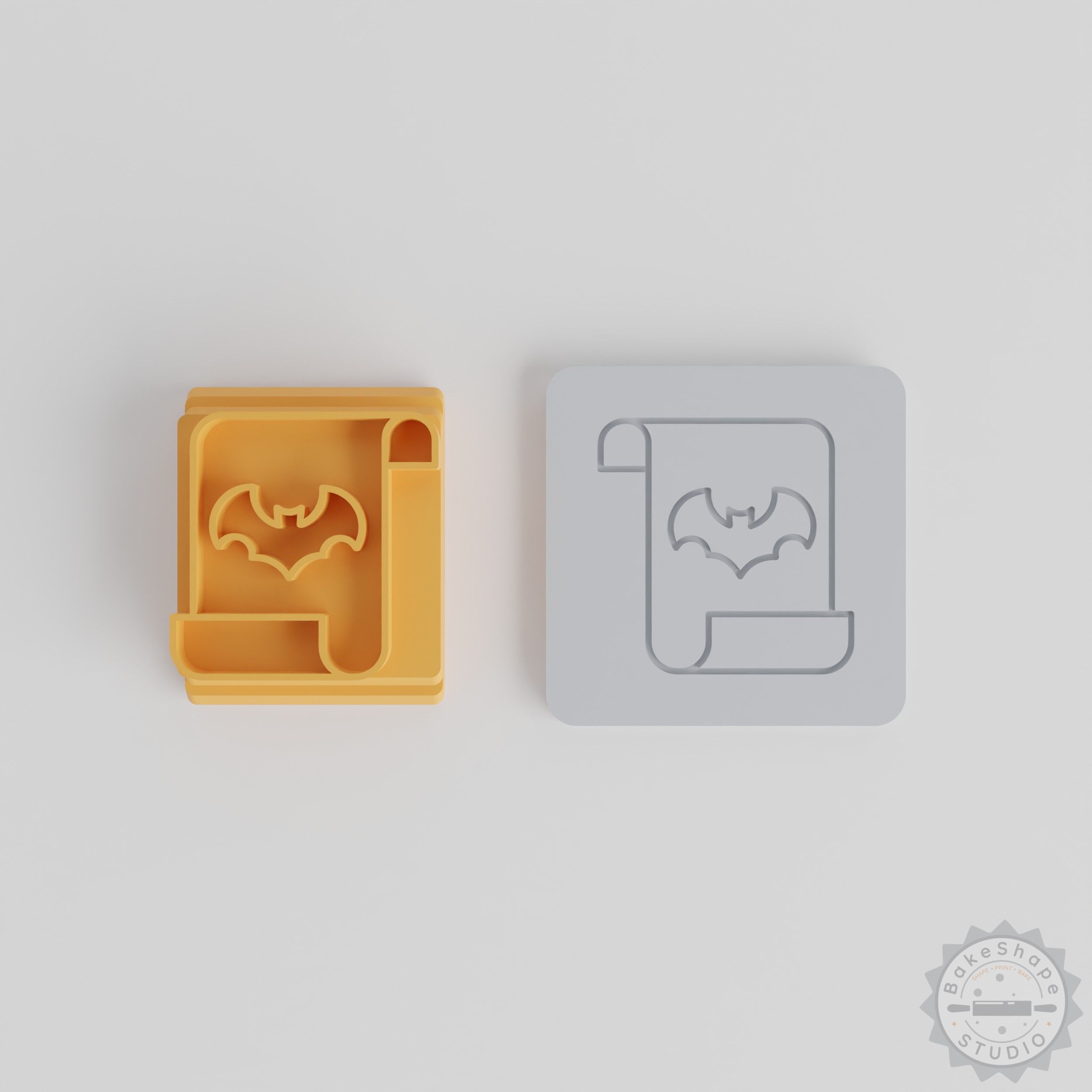 Halloween Stamp Tile Set, 5-Piece, Motifs for Clay, Cookies, Fondant, Soft Materials