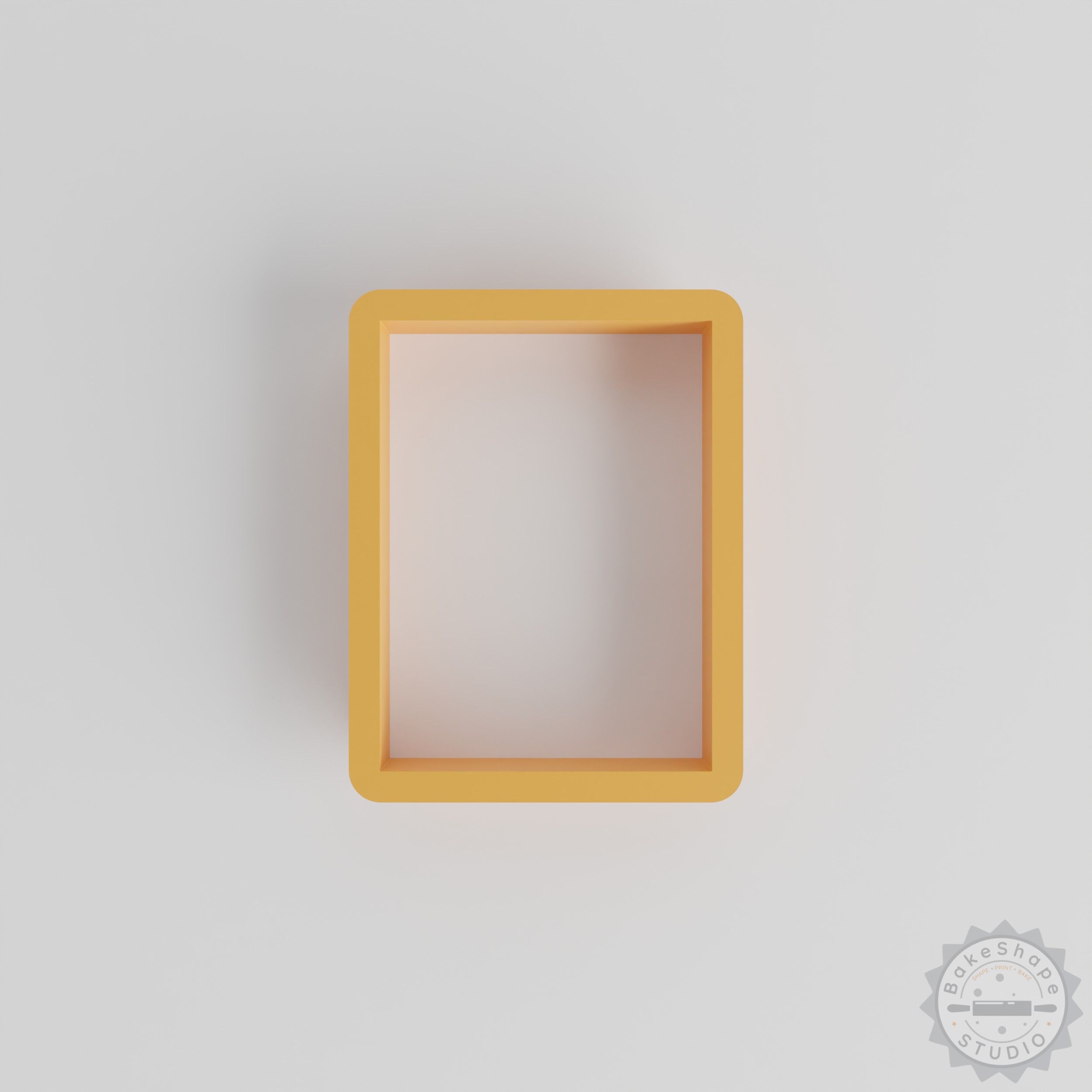 Rectangle shape cutter set STL file for 3D printing to create cookie, fondant, and clay shapes