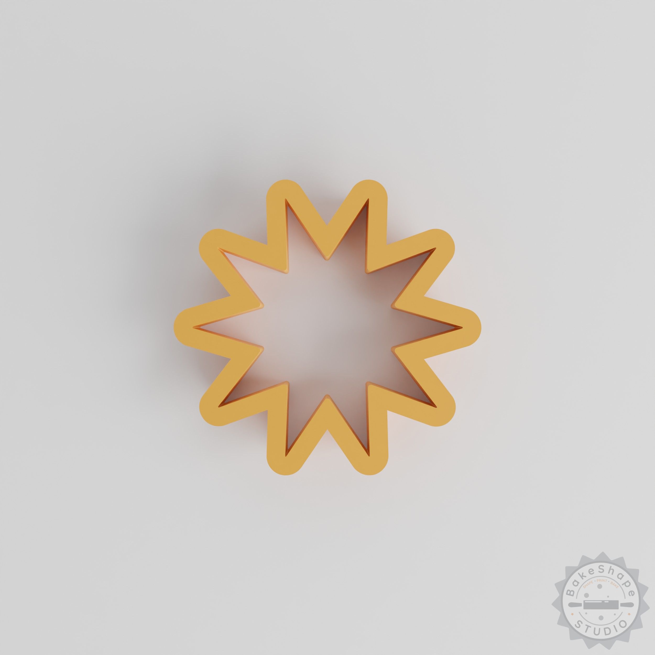 Star shape cutter set STL files for 3D printing including multiple sizes from 0.75 to 5 inches