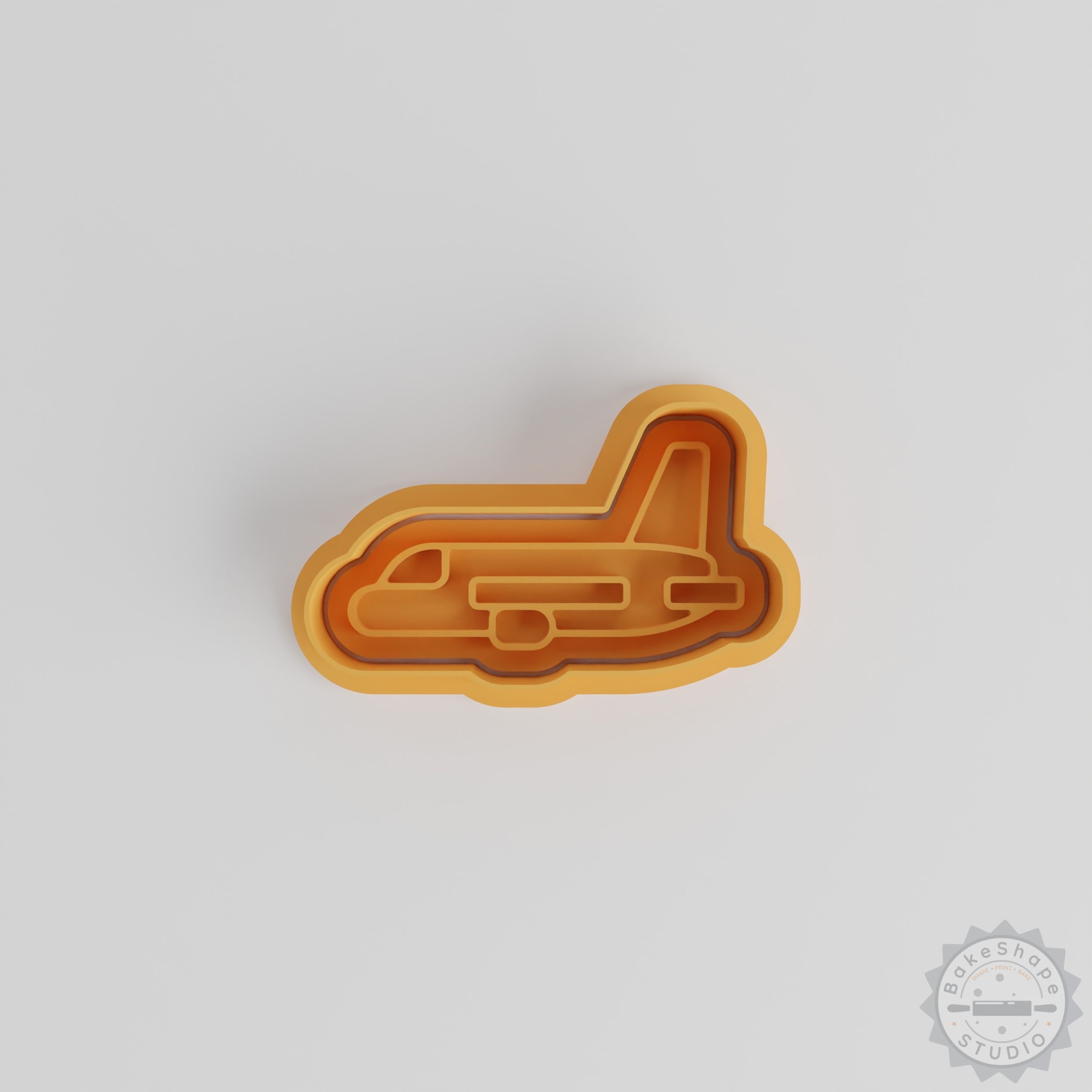 Aeroplane Shape Cookie Cutter Stamp Set, 6-Piece, Perfect for Cookies and Fondant, 3 Sizes