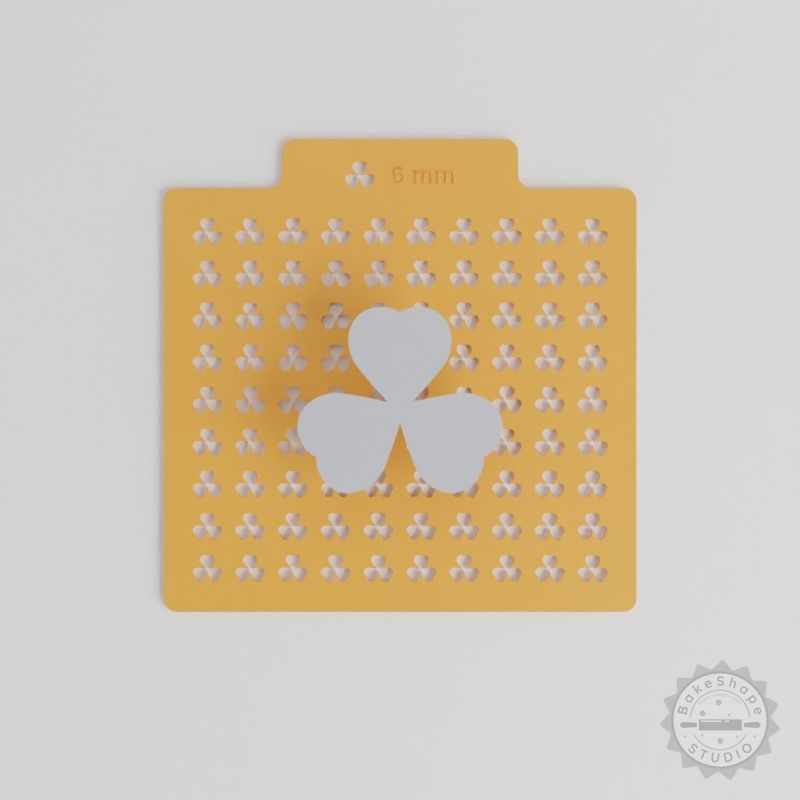 Clover Sprinkle Stencil Set, 5 Sizes, Compatible with Sprinkles, Sugar, Cocoa, Glitter