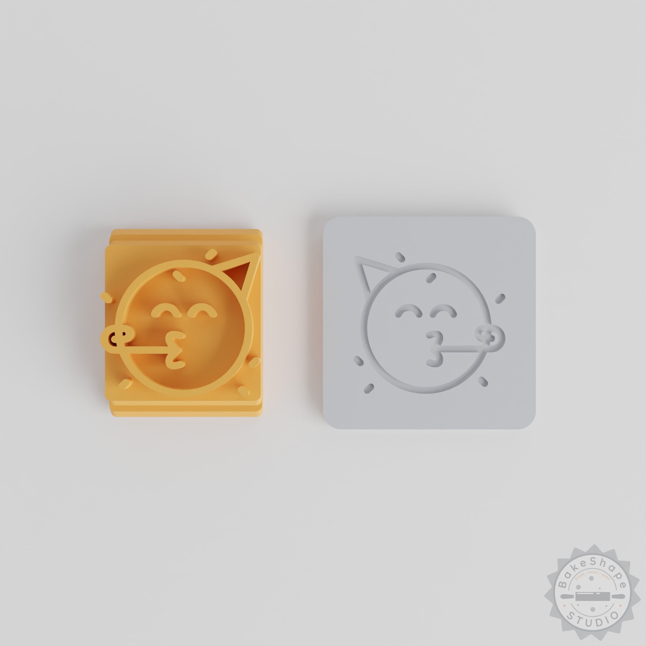 Party Stamp Tile Set, 5-Piece Clay and Fondant Motifs, Perfect for Cookies and Crafts