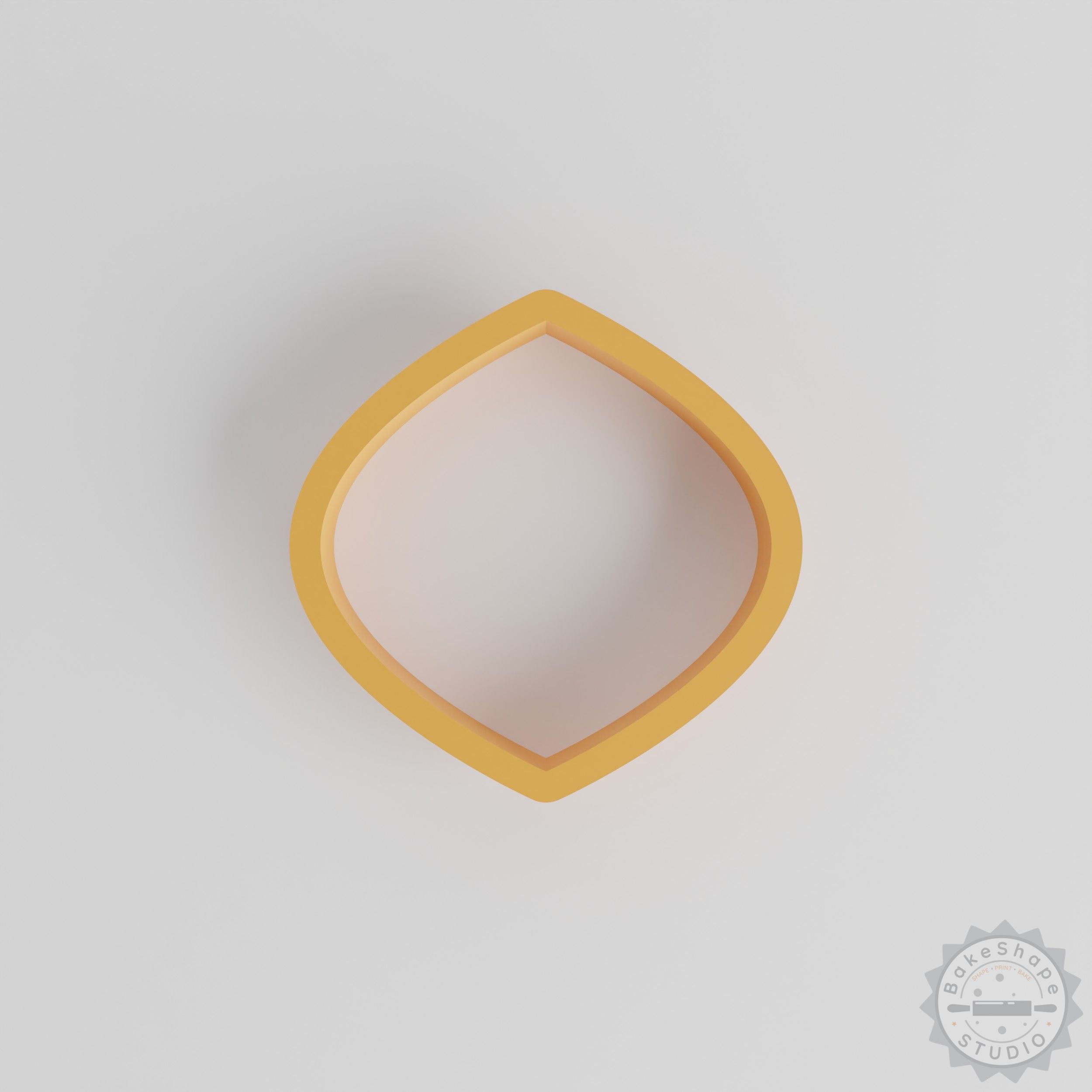 Convex shape cutter set in various sizes for cookies, fondant, and clay crafting STL for 3D printing