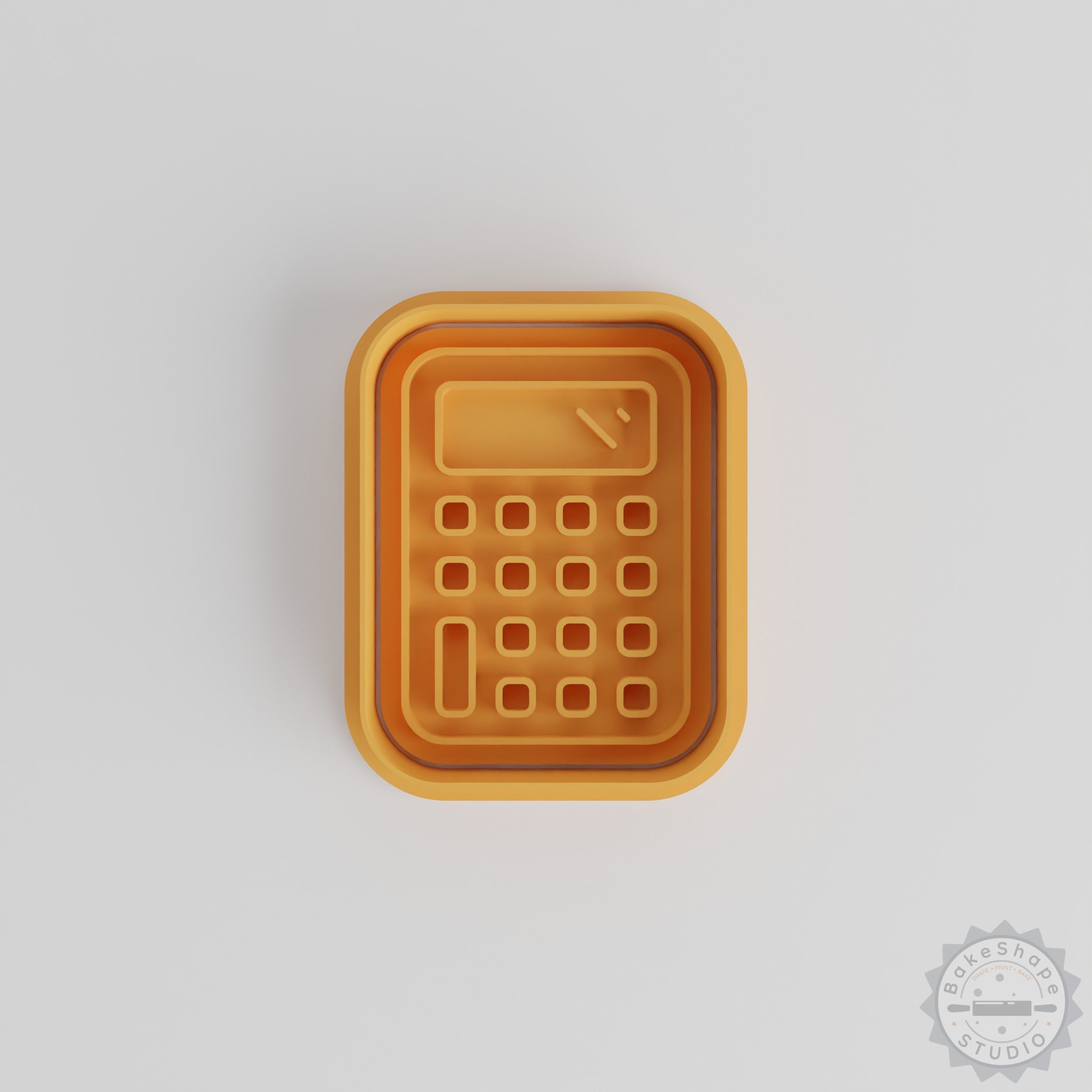 Cookie Shape Cutter and Stamp Set, Math Design, 6-Piece S/M/L Sizes Bundle