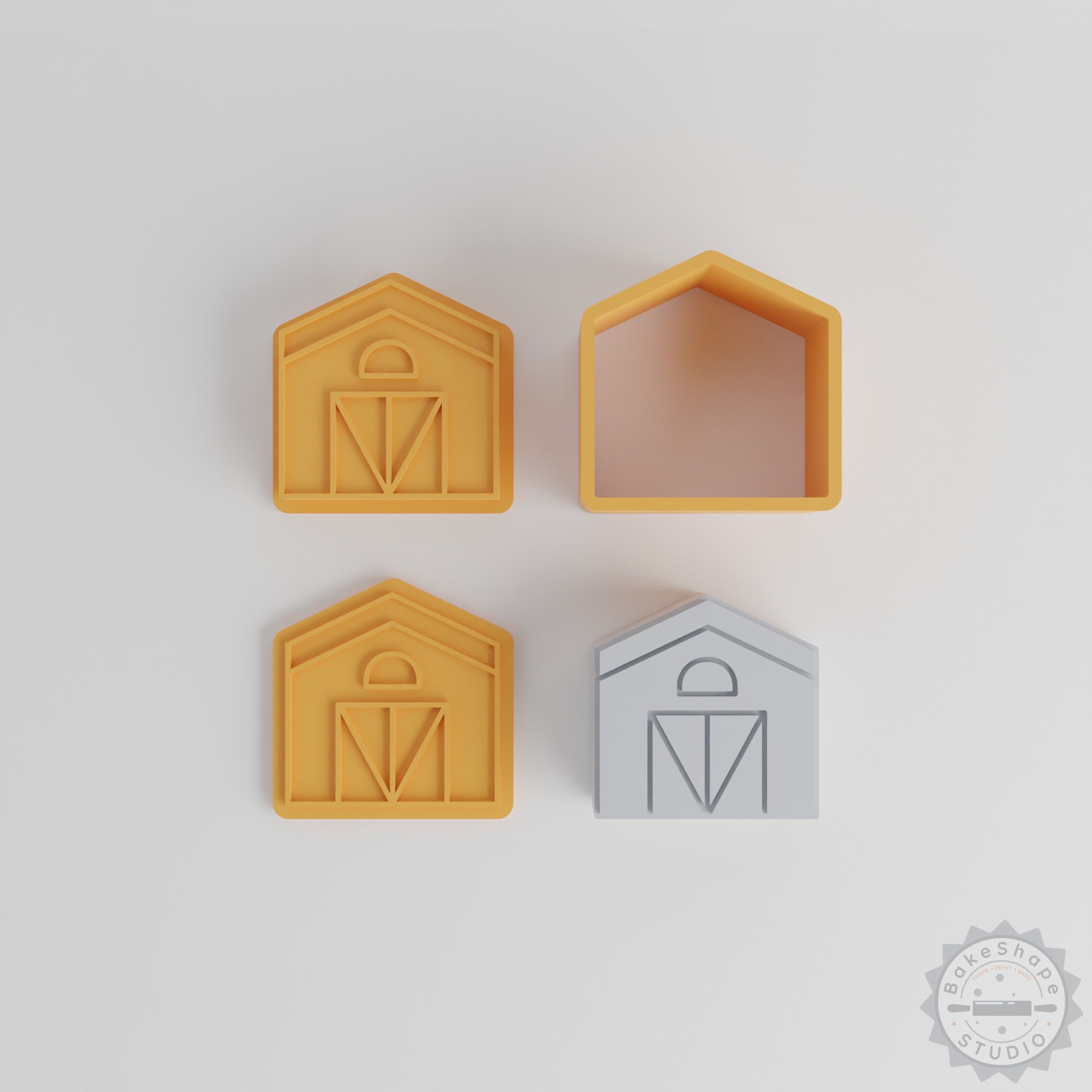 Farmhouse Barn Bath Bomb Mold Set, 12-Piece, 4 Sizes, Thanksgiving Theme