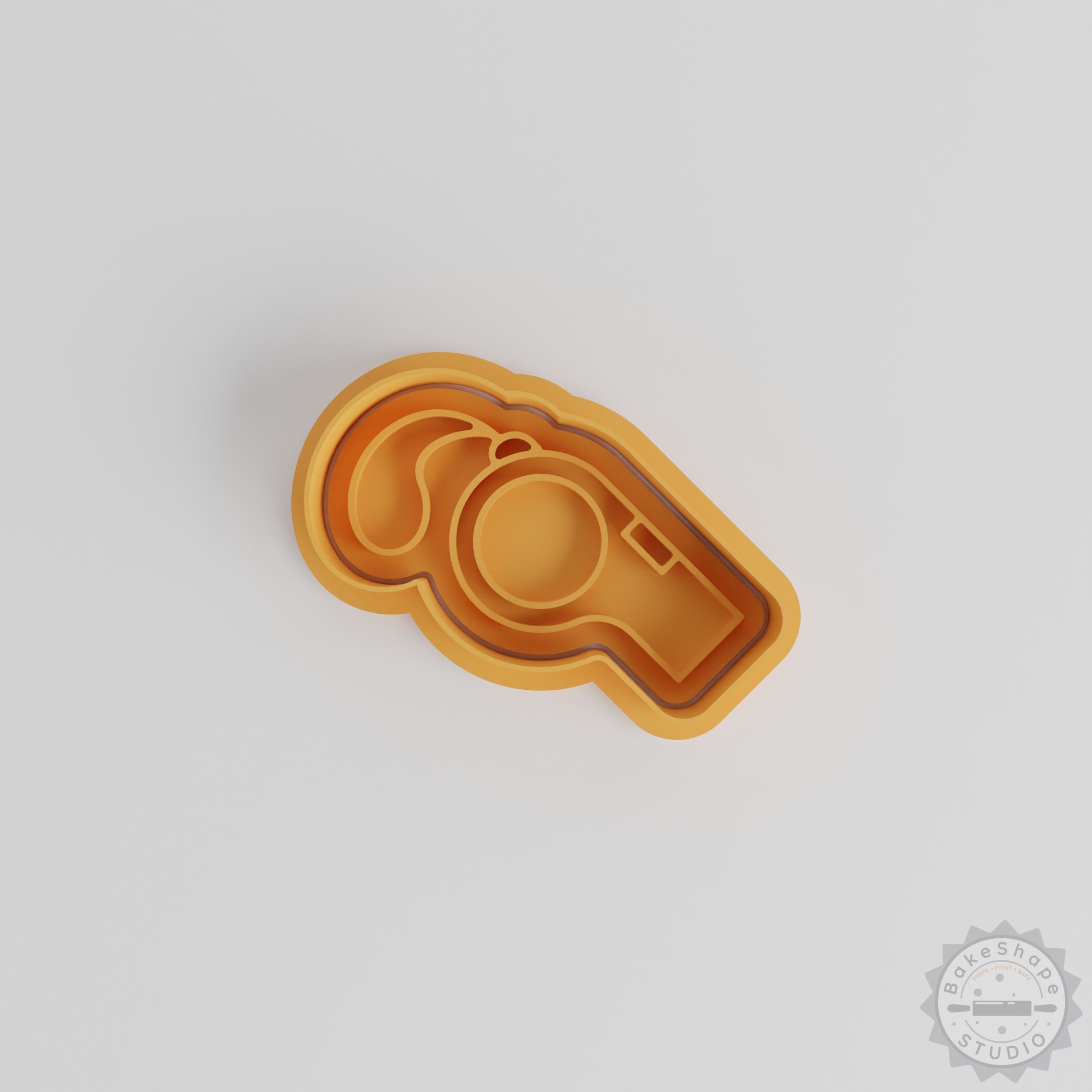 Whistle, Shape Cutter and Stamp Set for Cookies Fondant, Includes 3 Sizes, Sport Whistle for Referee Coach Alerts
