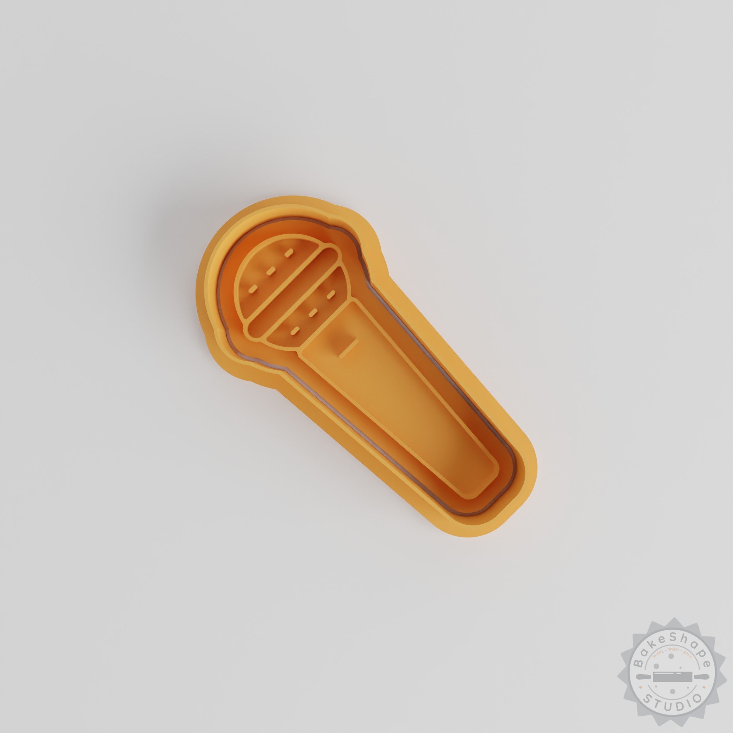 Singing Microphone Cookie Cutter Stamp Set, 6pcs, S/M/L, Perfect for Cookies Fondant