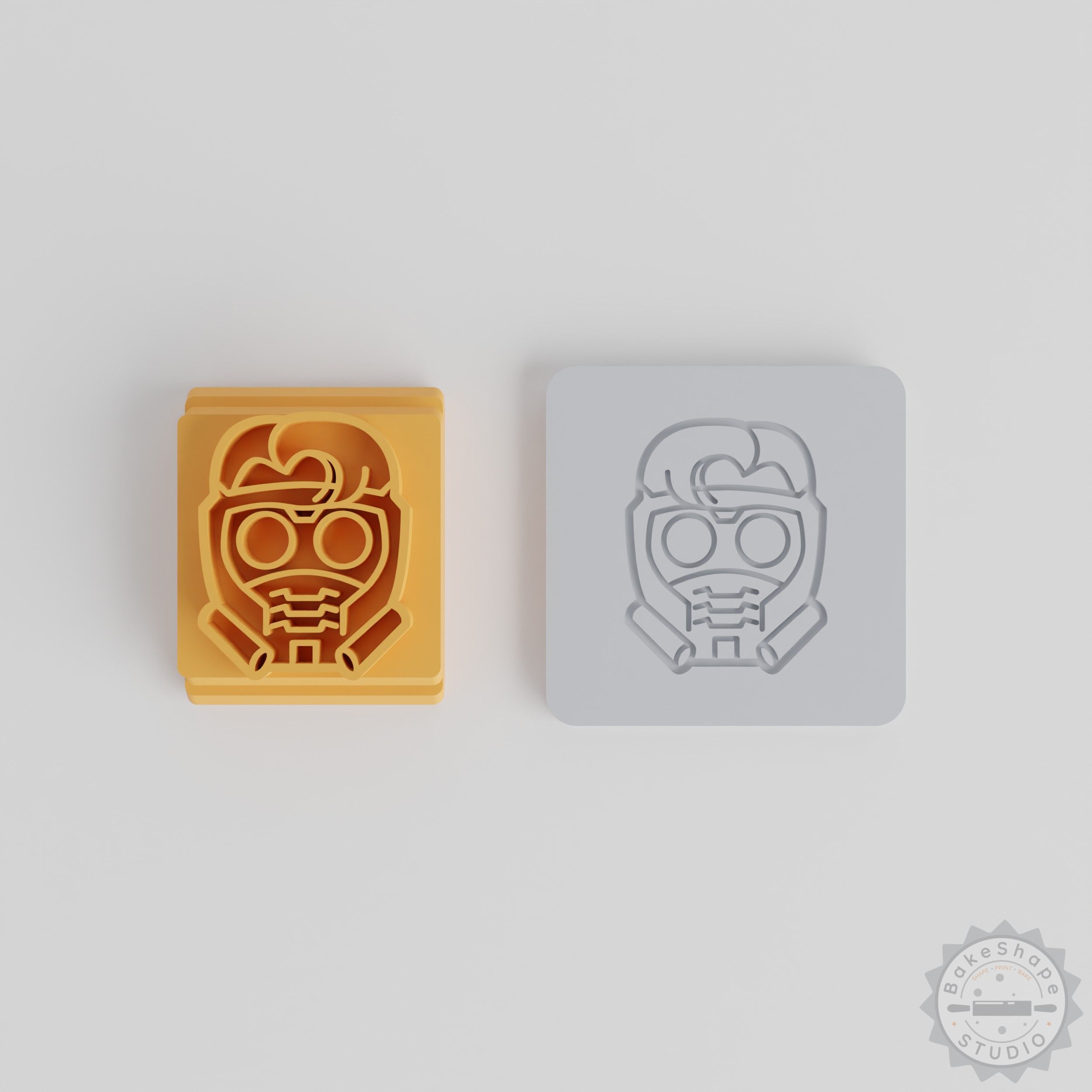 Galactic Hero Stamp Tile Set, 5 Motif Sizes for Clay, Cookies, Fondant