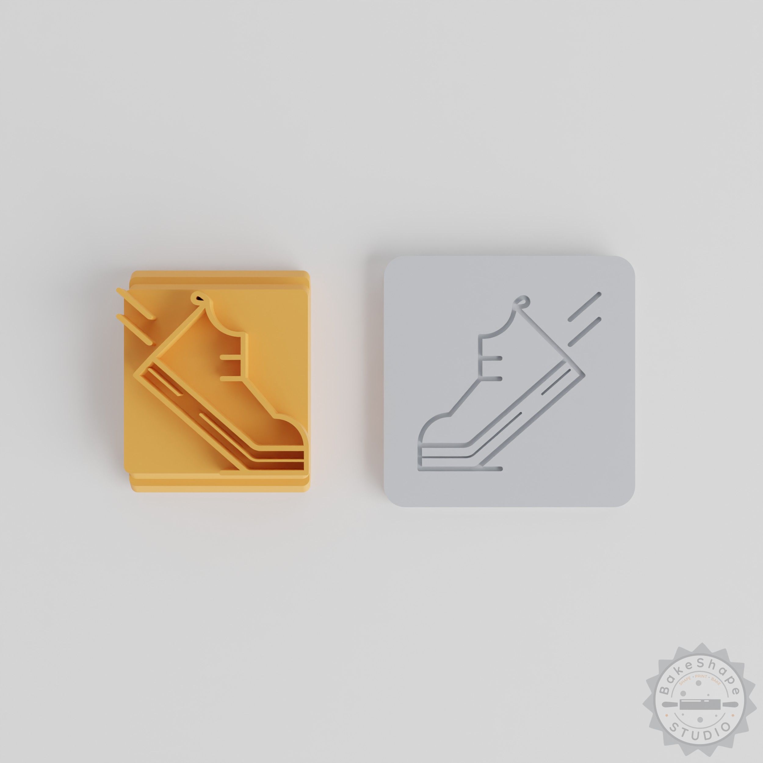 Shoe Stamp Tile Set for Clay, Cookies, Fondant - 5 Designs & Sizes 20-40mm