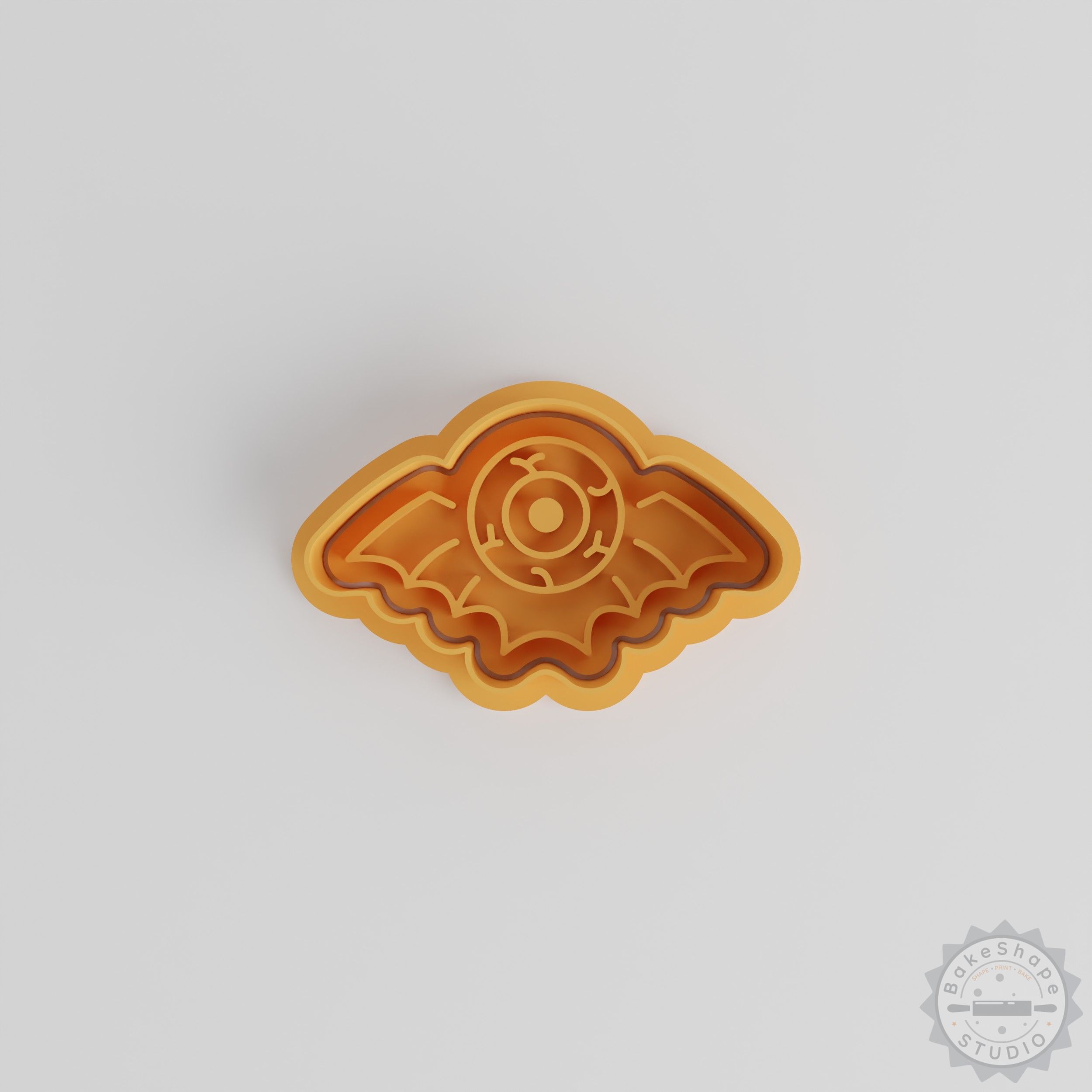 Bat Eyeball Cookie Cutter and Stamp Set, Halloween Eye, 6 Pieces, Spooky Baking Tools