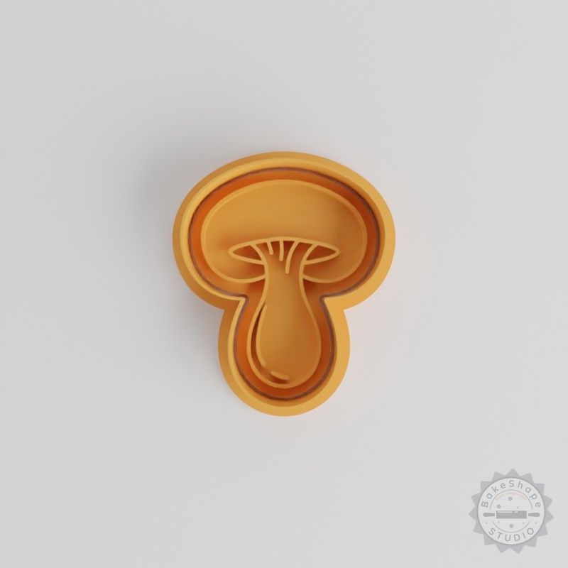 Mushroom Shape Cutter and Stamp Set, Perfect for Cookies and Fondant, Includes S/M/L Sizes, 6-Piece Collection