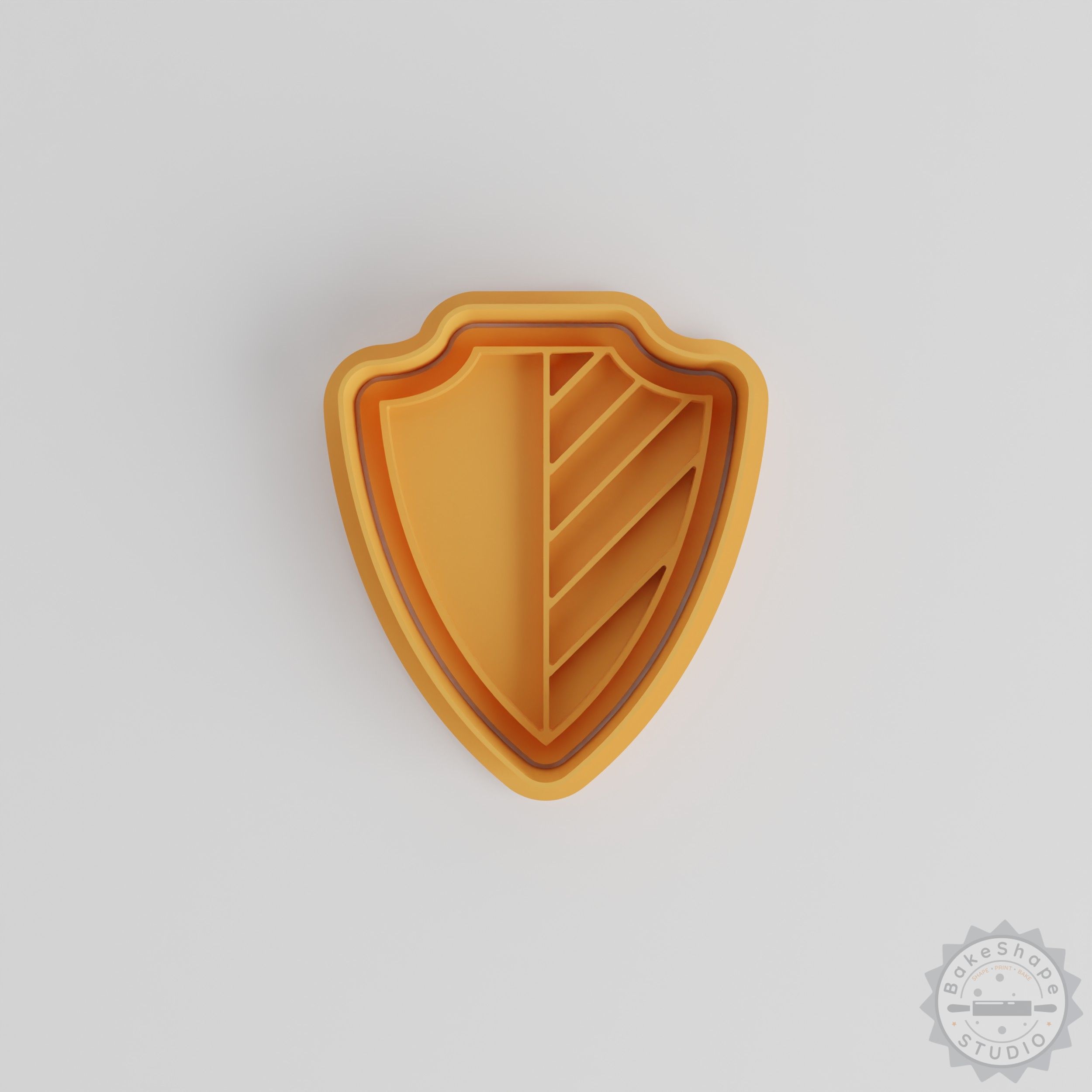 School Shield Shape Cutter & Stamp Set, 6 Piece, Cookie & Fondant Tool, Small/Medium/Large