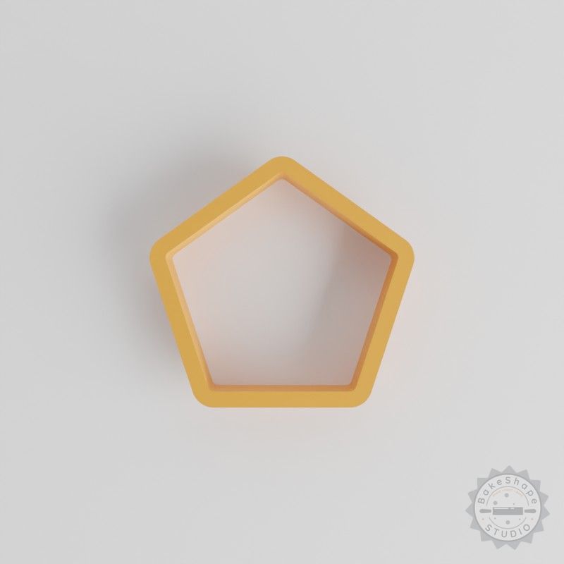Pentagon Shape Cutter, 18 Sizes 0.75"-5" for Cookies, Fondant, Clay