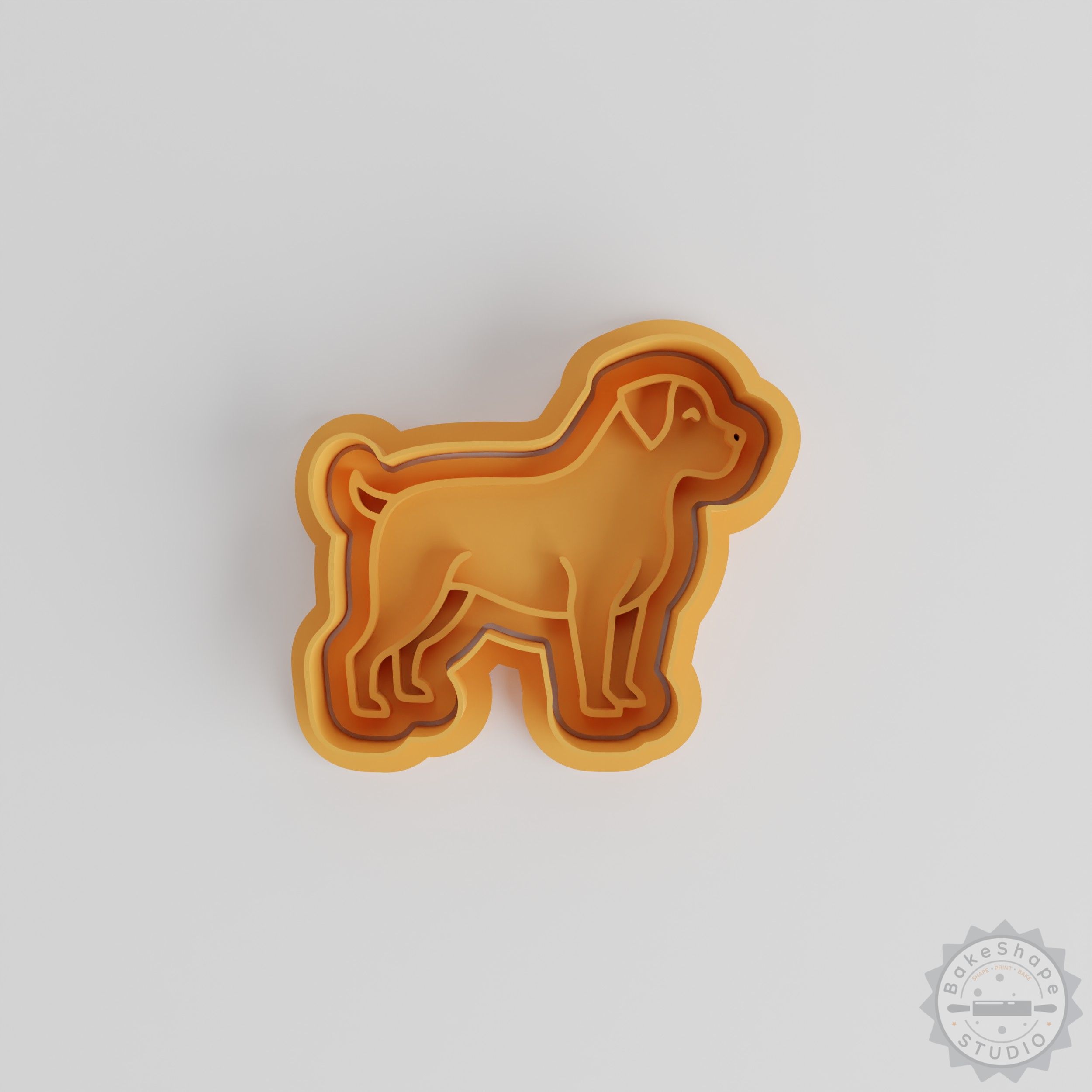 Rottweiler Cookie Cutter Set, 6-Piece Shape & Stamp, S/M/L Sizes for Fondant or Cookies