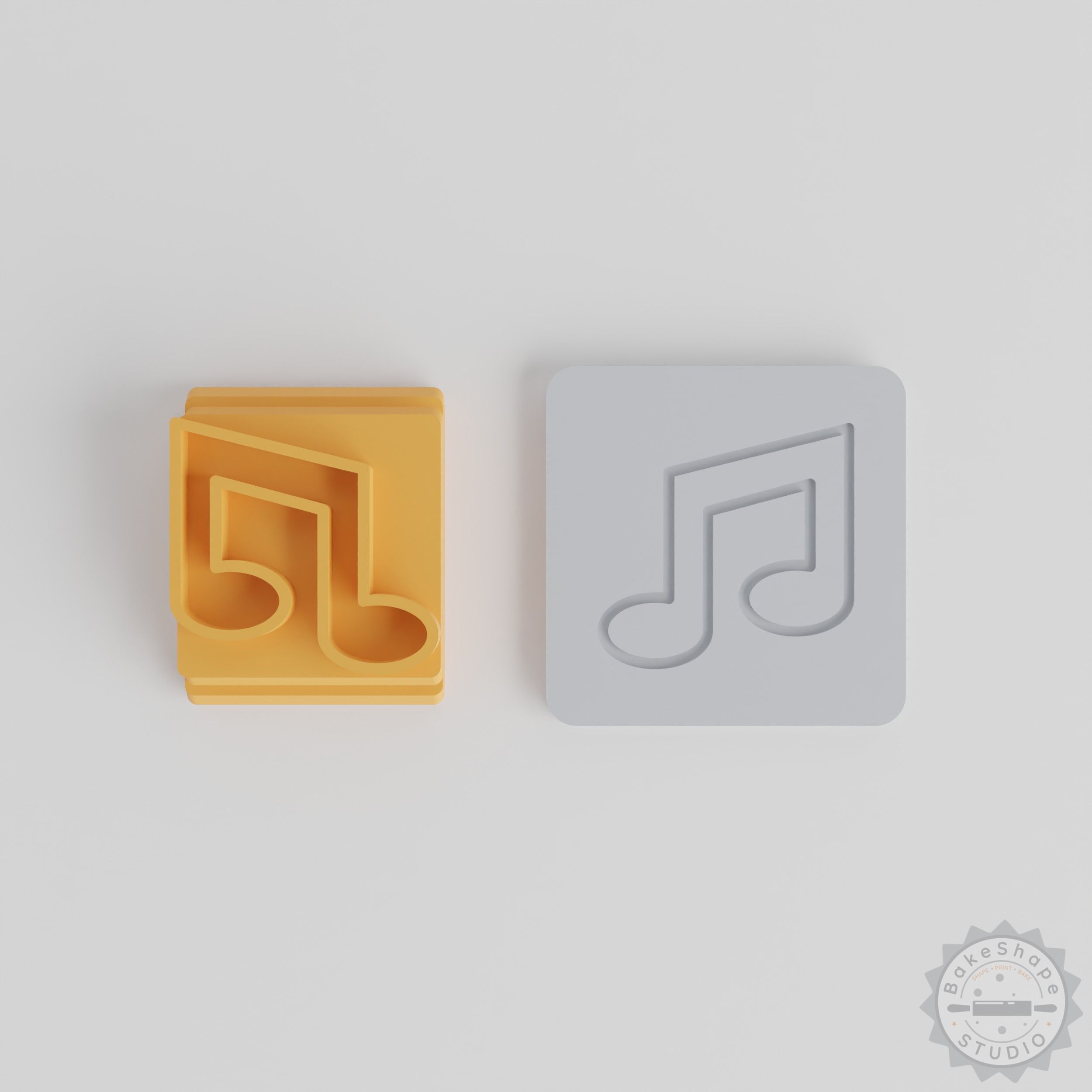 Music Note Stamp Tile Set, 5-Piece with Multiple Sizes, Perfect for Clay, Cookies, Fondant Use