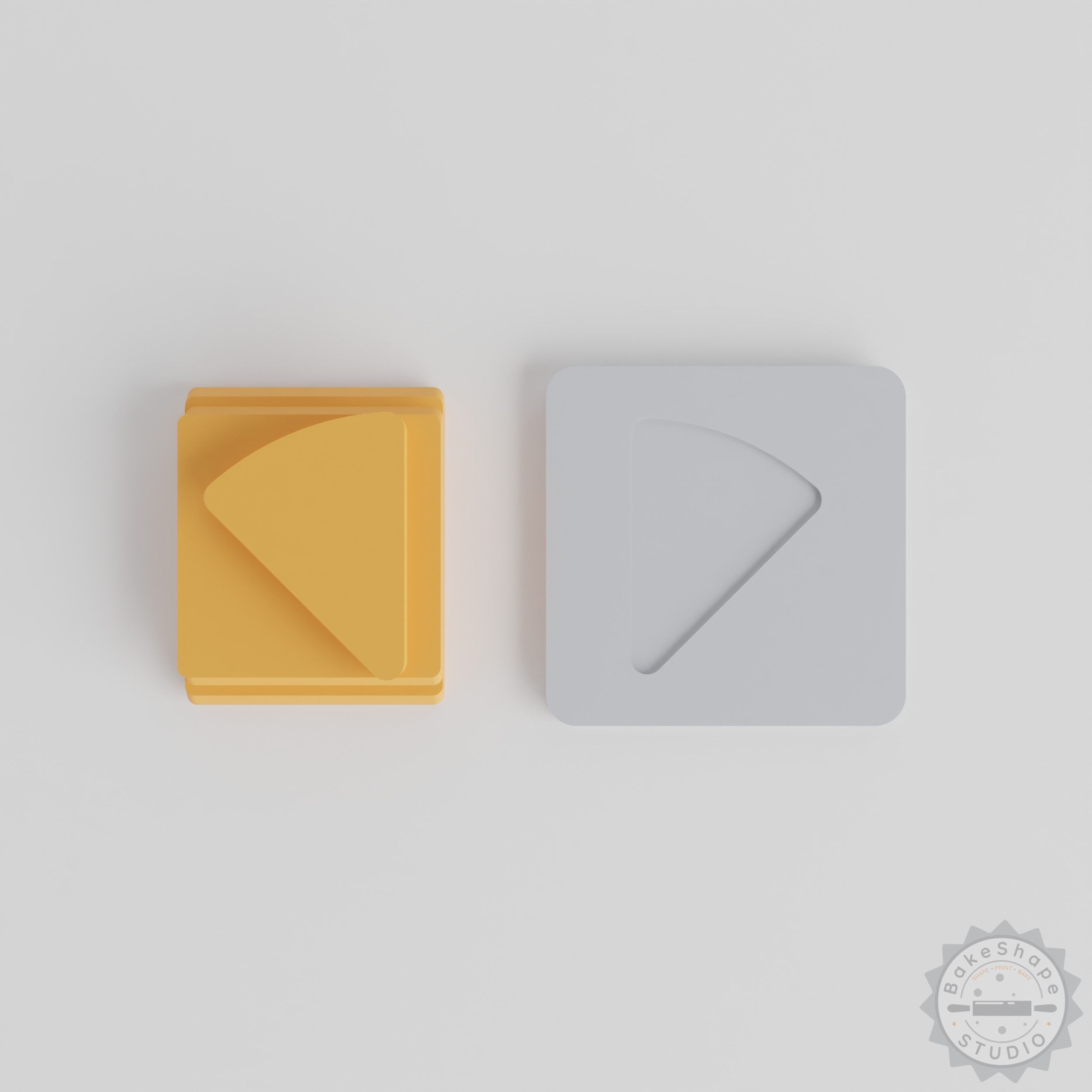 Sector Stamp Tile, 5 Piece Set for Clay, Cookies, Fondant - 20 to 40mm Sizes, Perfect for Soft Materials