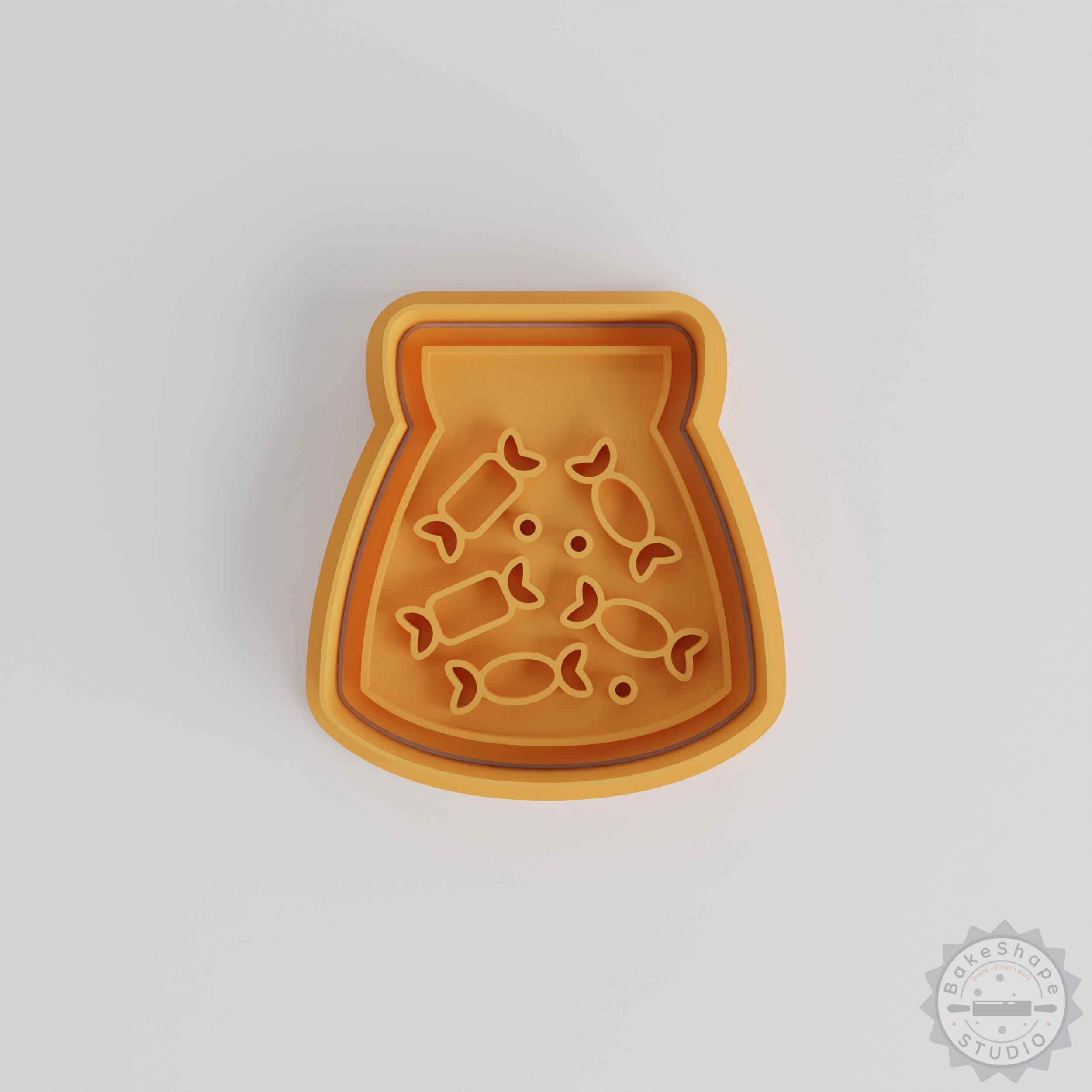 Halloween Cookie Cutter & Stamp Set, 6-Piece, Trick or Treat Designs, Perfect for Cookies & Fondant